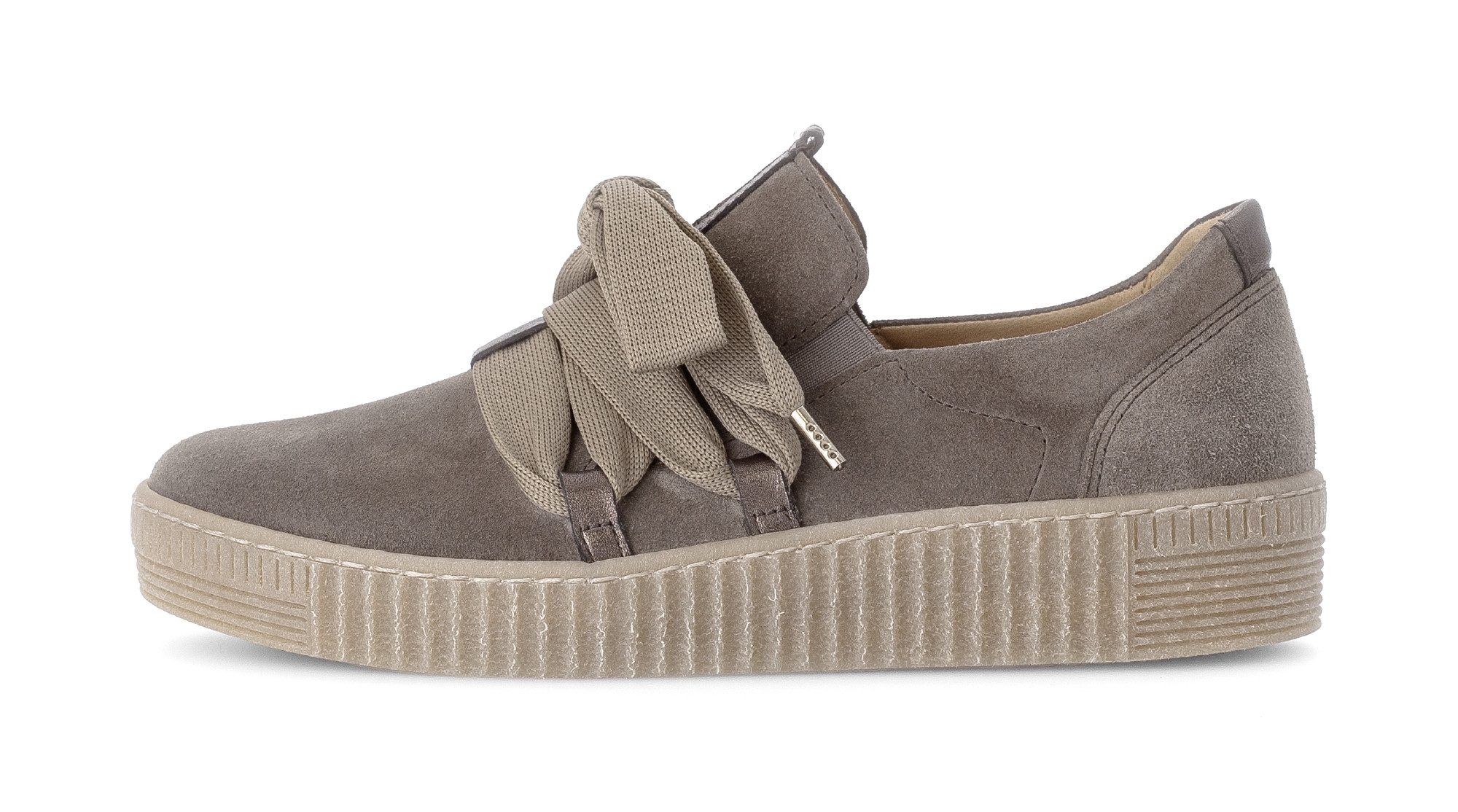 Gabor Plateausneakers Veterschoen, lage schoen, slipper met opgestikte versiersluiting