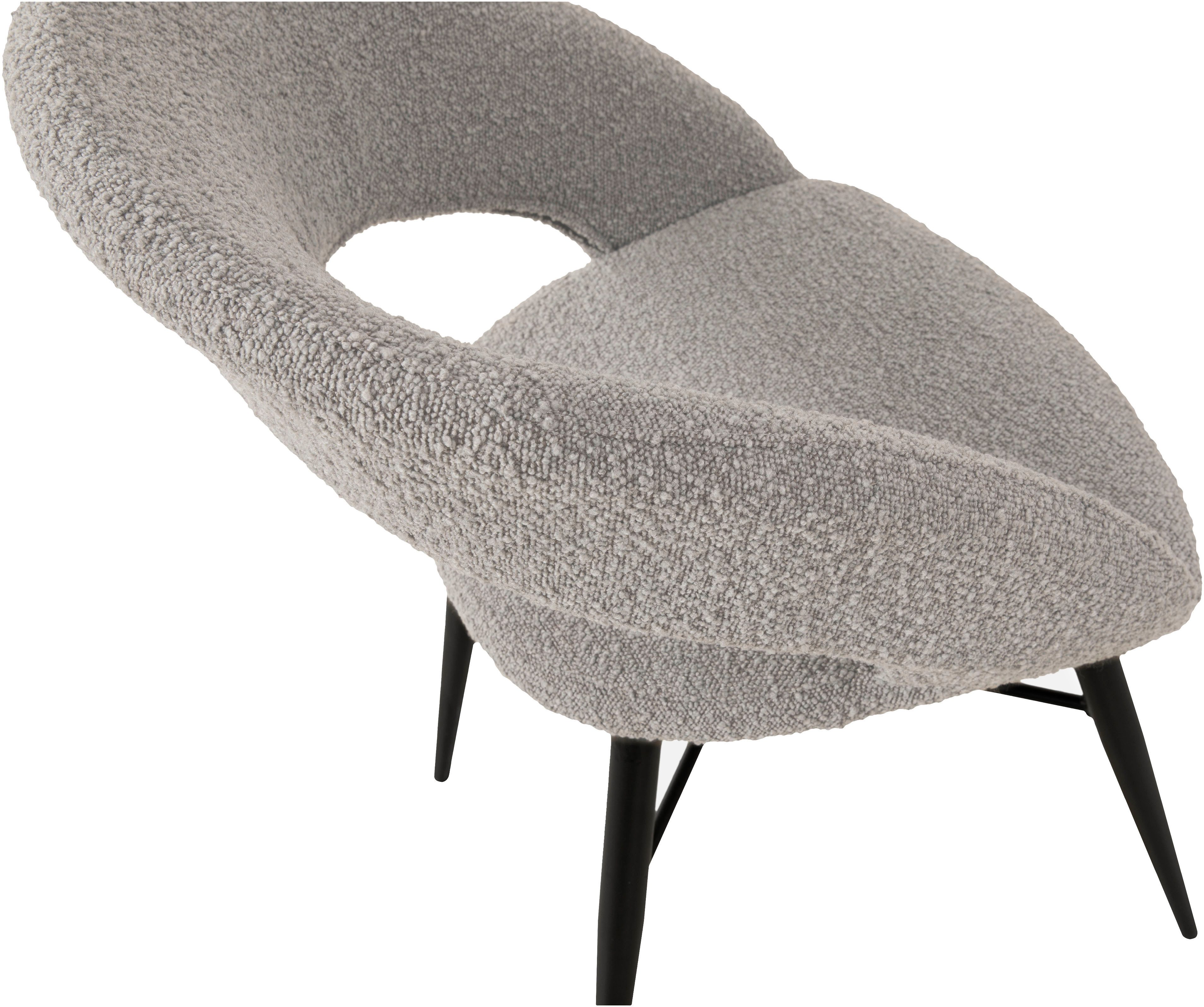 OMG Design Eetkamerstoel Marley met modern cut-out, bouclé bekleding (set)