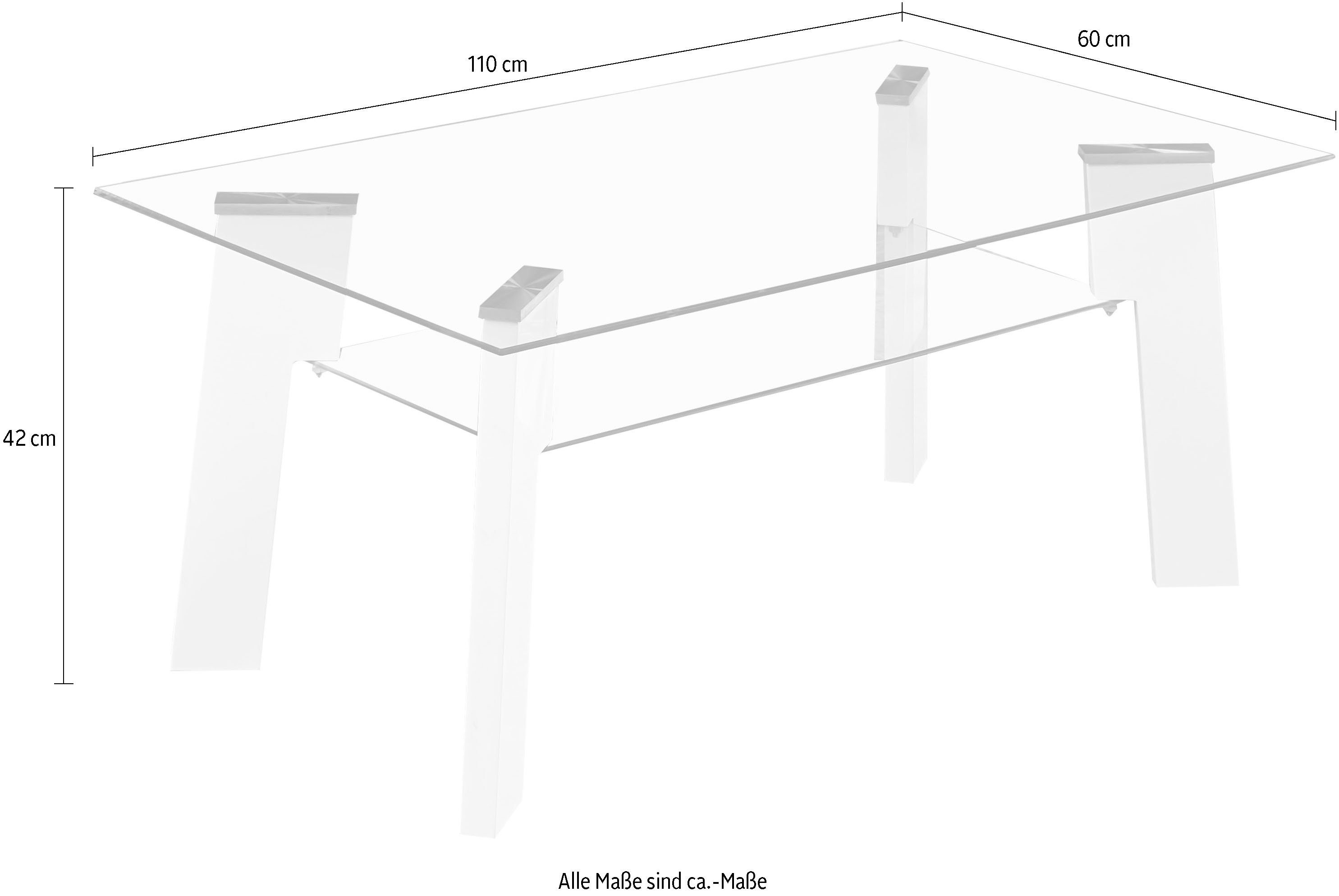 INOSIGN Salontafel RABEA met veiligheidsglas