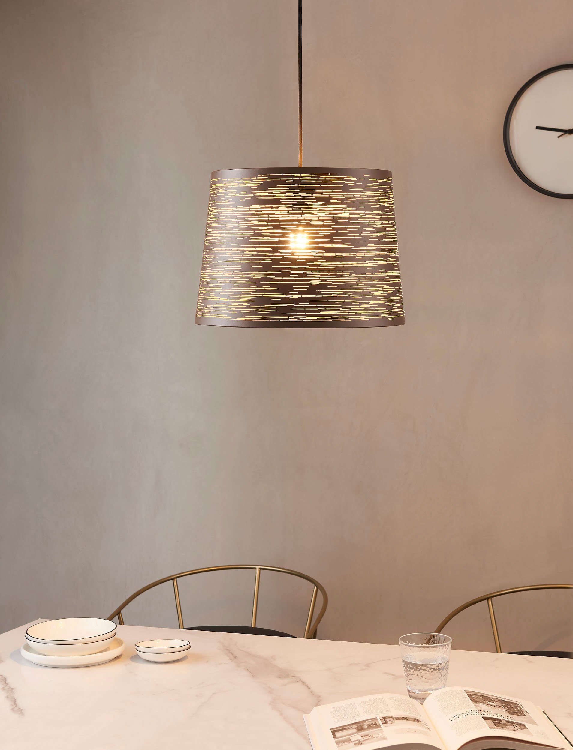EGLO Hanglamp SEGEZIA Hanglamp in bruin van staal - excl. E27 - 40W (1 stuk)