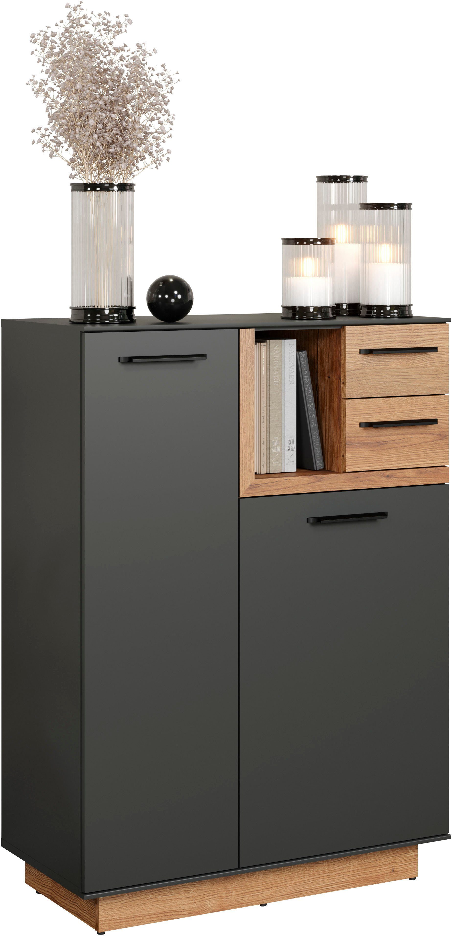 INOSIGN Kast Premont Afm. BxHxD ca.: 80x113x40 cm, soft-closetechniek, kapstokken/schoenenkast (1 stuk)
