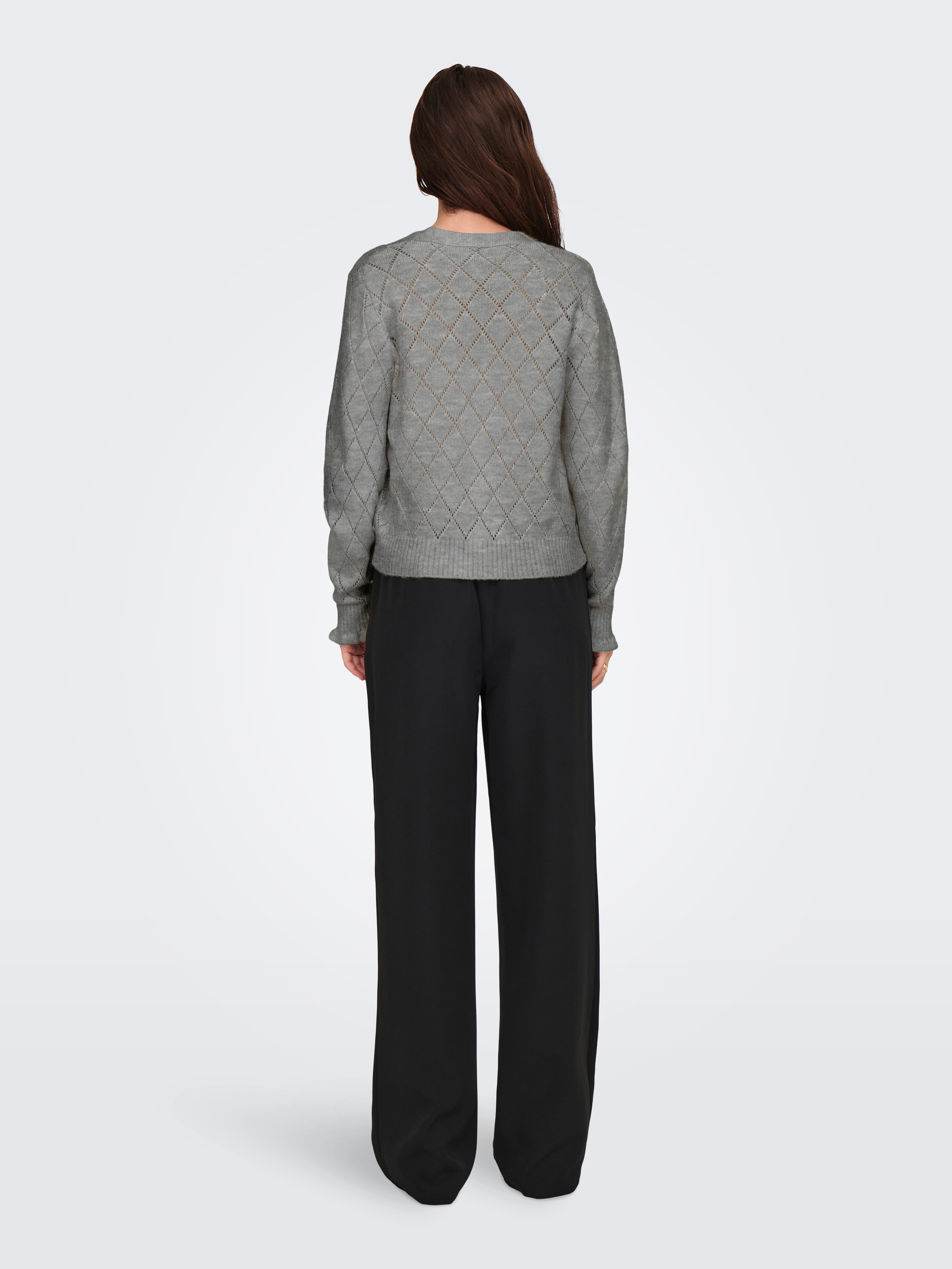 JDY Vest JDYLETTY L/S V-NECK STRUC CARDI KNT NOOS