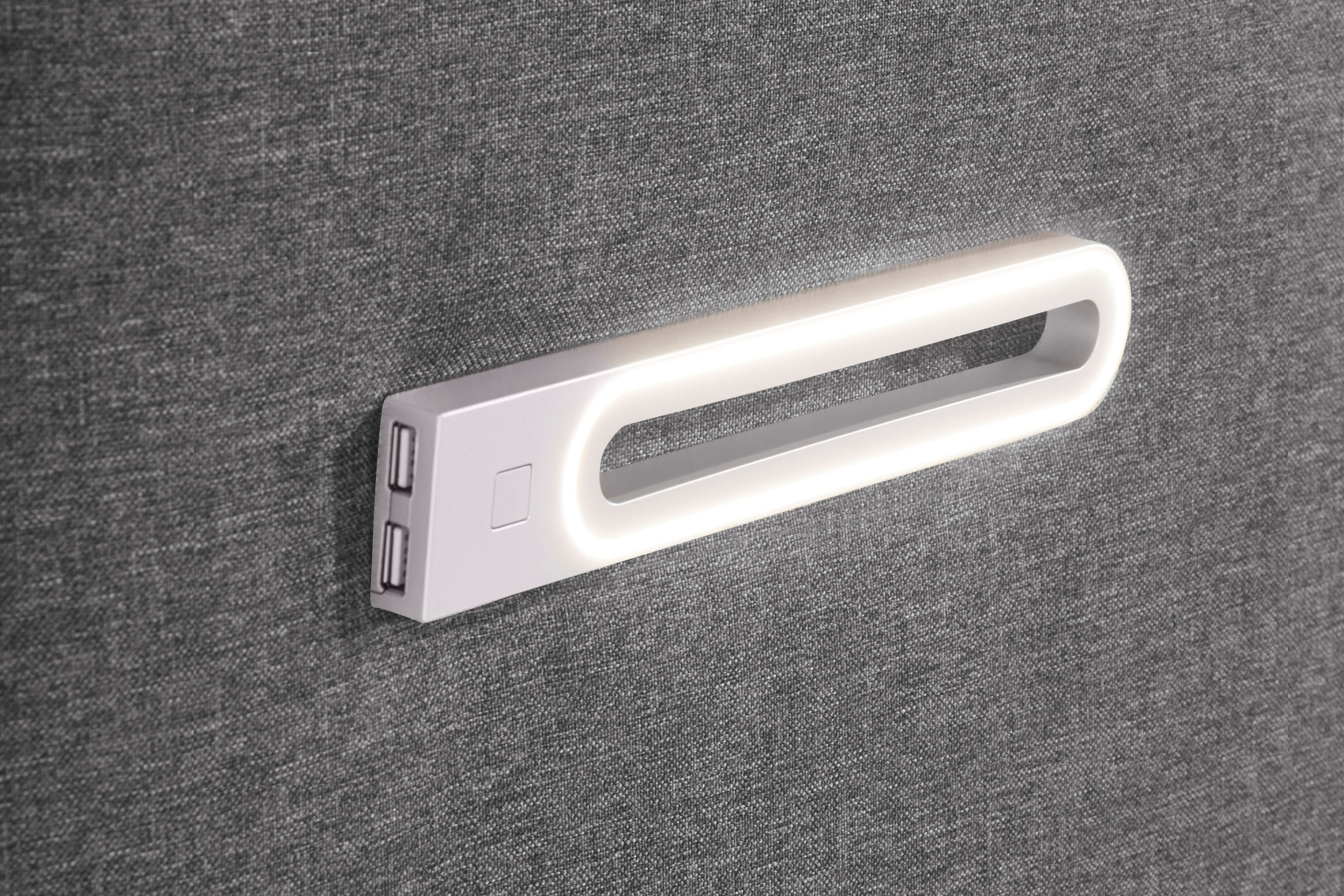 INOSIGN Boxspring Luan Laden, ledverlichting en topmatras, in breedte 120 cm en 180 cm