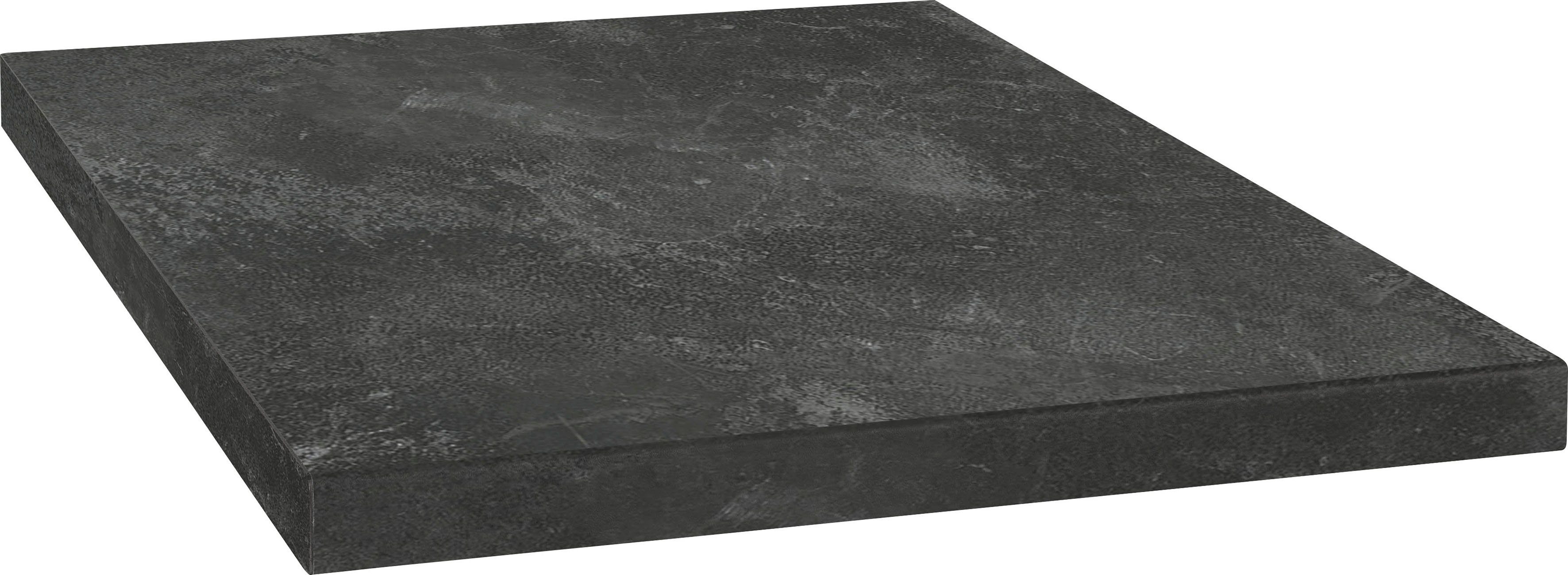 OPTIFIT Werkblad Luzern 38 mm dik, diepte 60 cm, grote keuze aan breedtes keukenwerkbladen maat 280 cm x 3,8 cm x 60 cm zwart