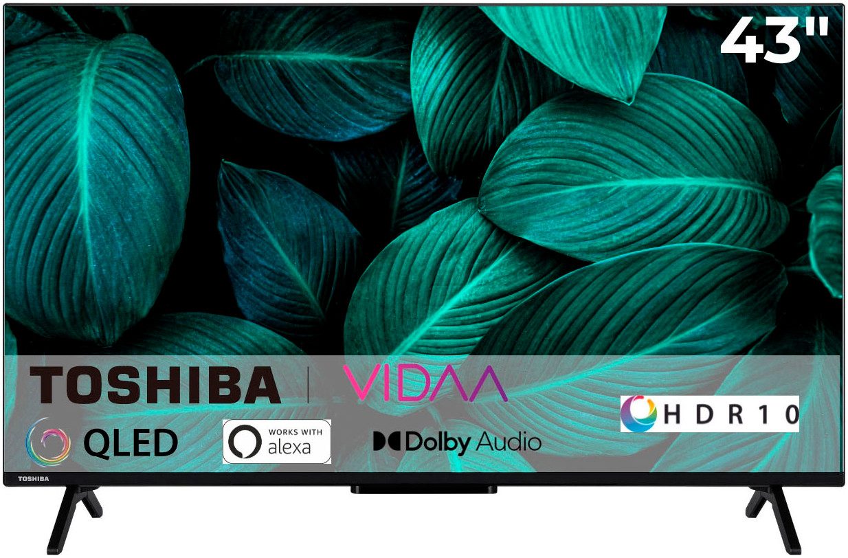 Toshiba QLED-TV 43QV2463DA, 108 cm / 43", 4K Ultra HD, Smart TV