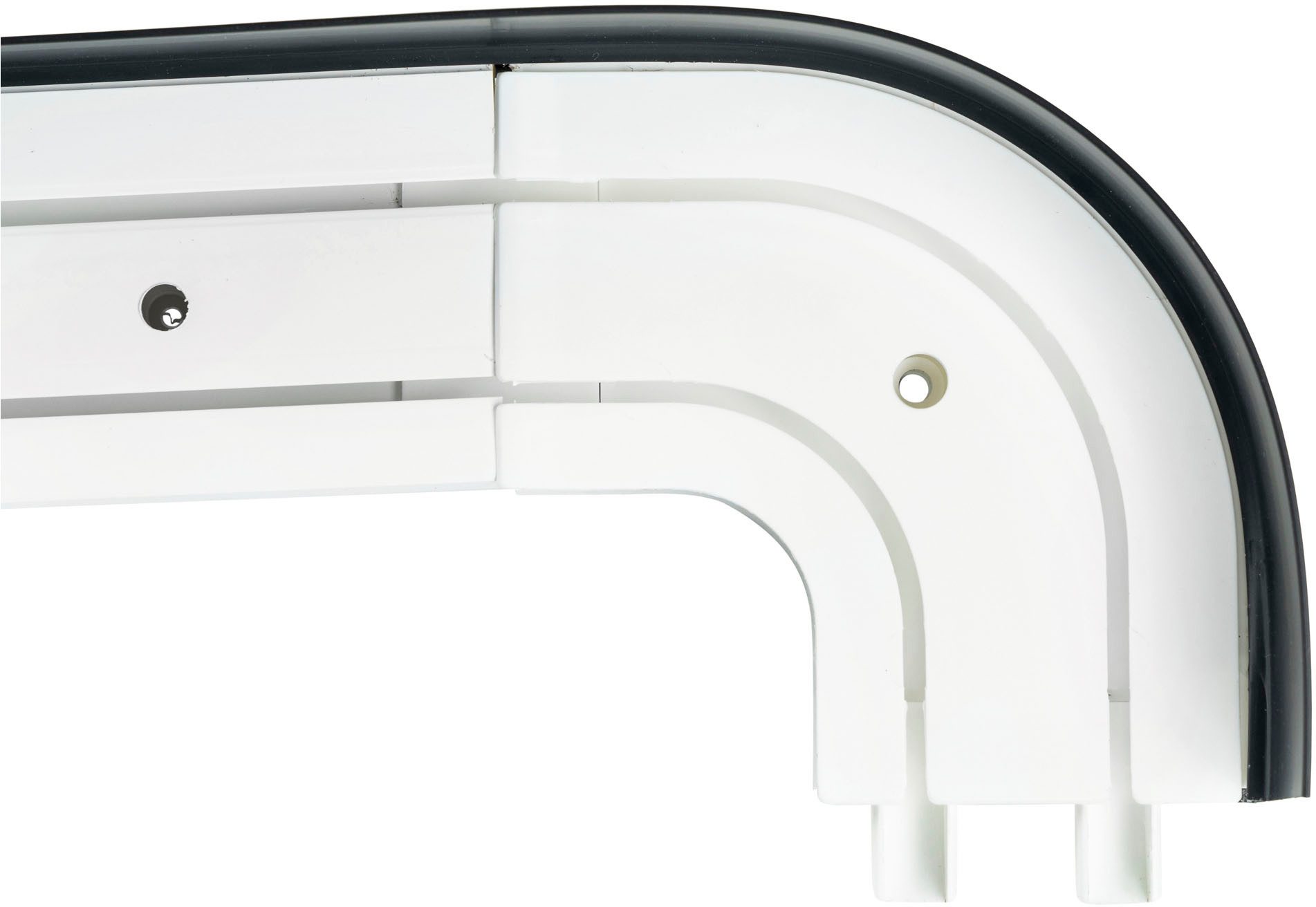 SN DECO GROUP Gordijnrail SH2 met rand van 7,5 cm (1 stuk)
