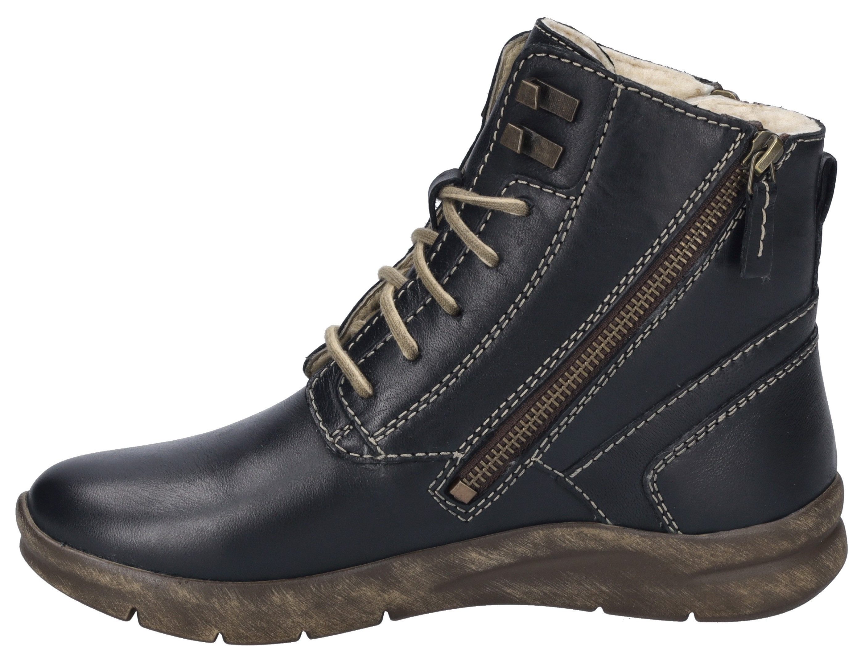 Josef Seibel Winterlaarzen Conny 55 Winterboot, veterschoenen, comfort schoen met warmfutter