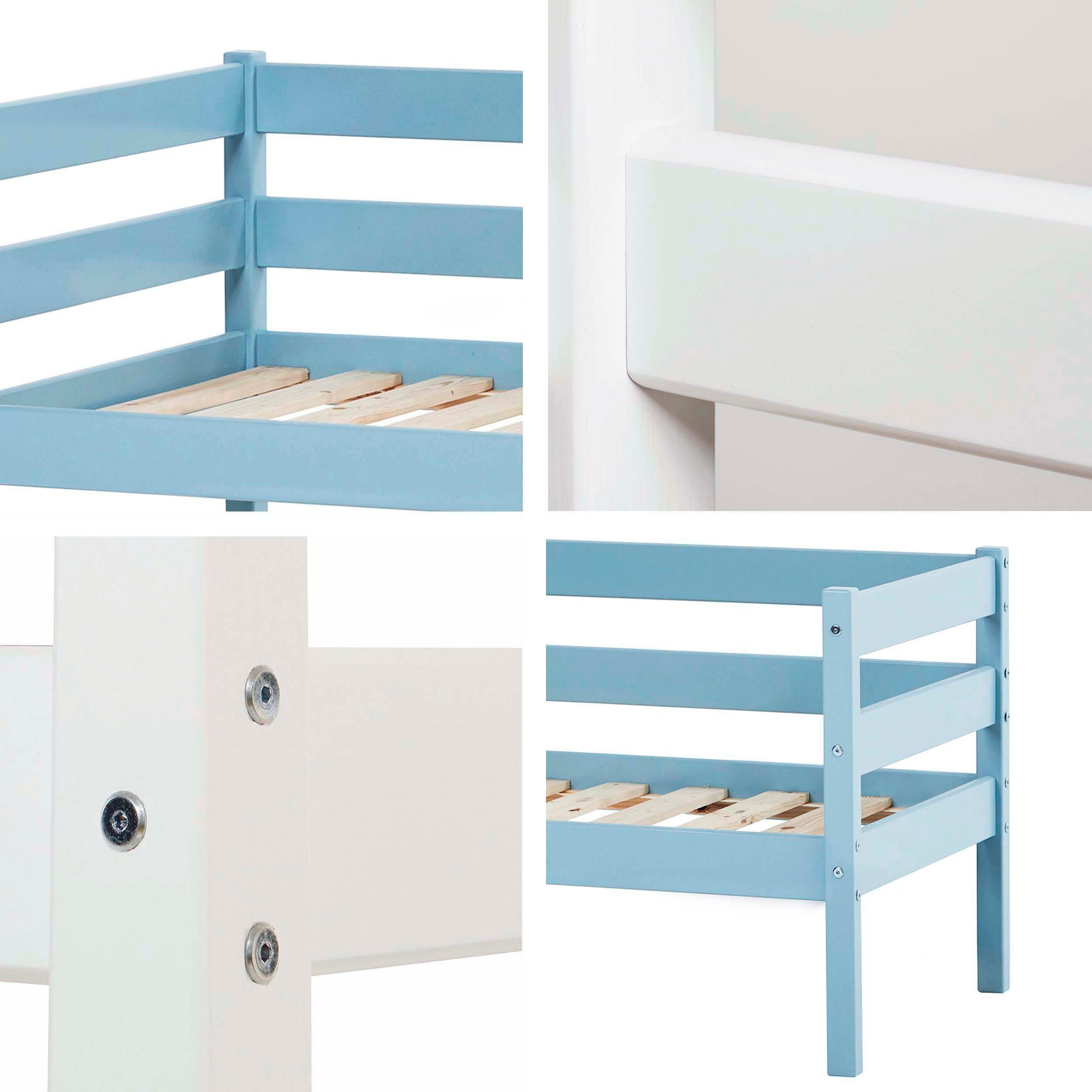 Hoppekids 1-persoonsledikant ECO Comfort kinderbed, massief grenenhout, tienerbed inclusief lattenbodem (set)
