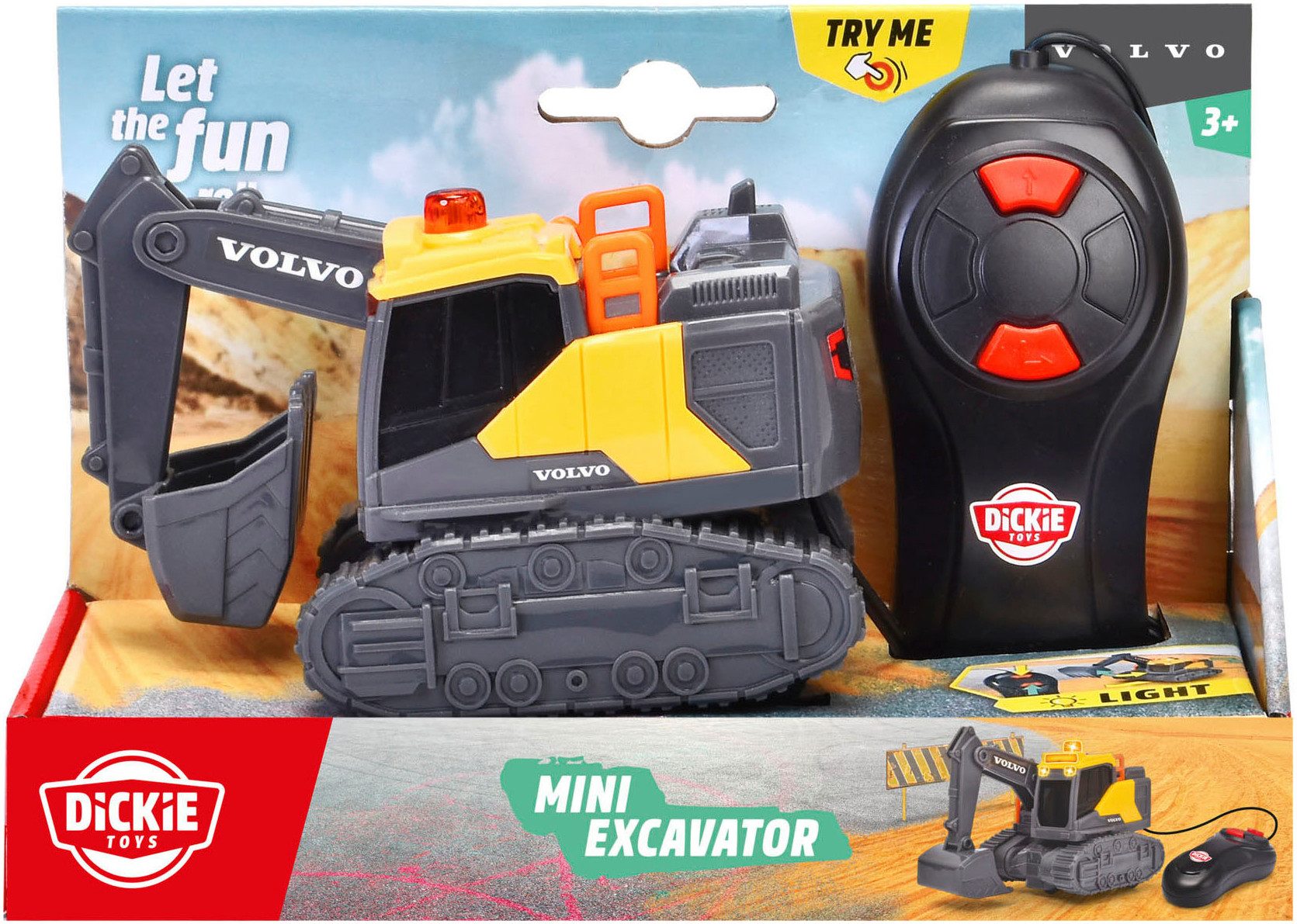 Dickie Toys Radiografisch bestuurbare auto Mini Excavator