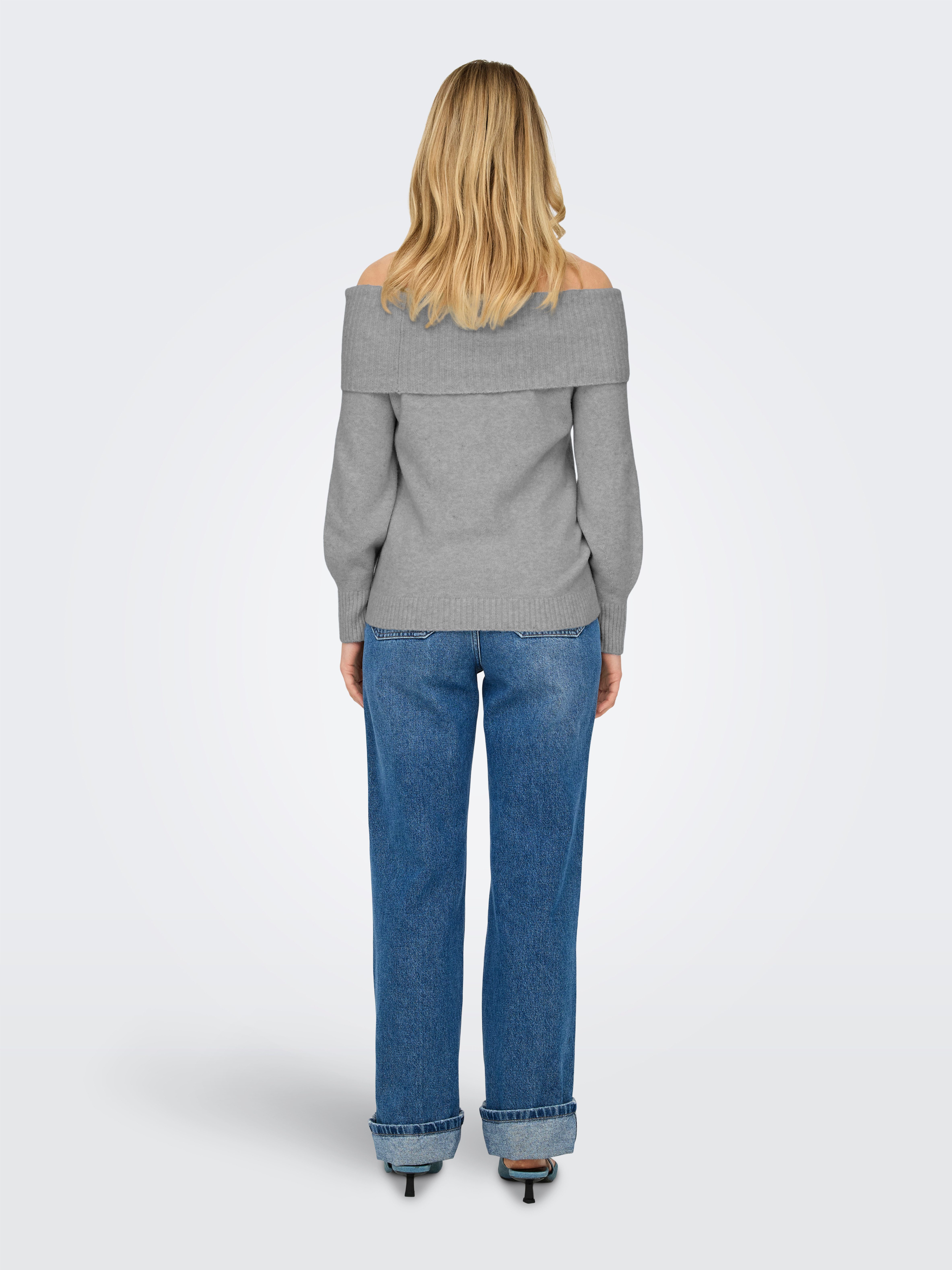 Only Trui met carmenhals ONLJEANETT LIFE L S OFF SHOULDER CC KNT