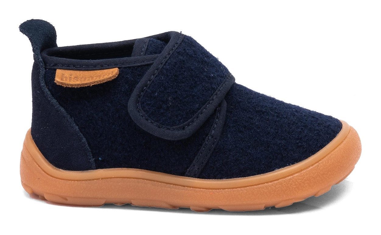 Bisgaard Barefootschoenen Barefoot basic Pantoffel met klittenband, maatsjabloon om te downloaden