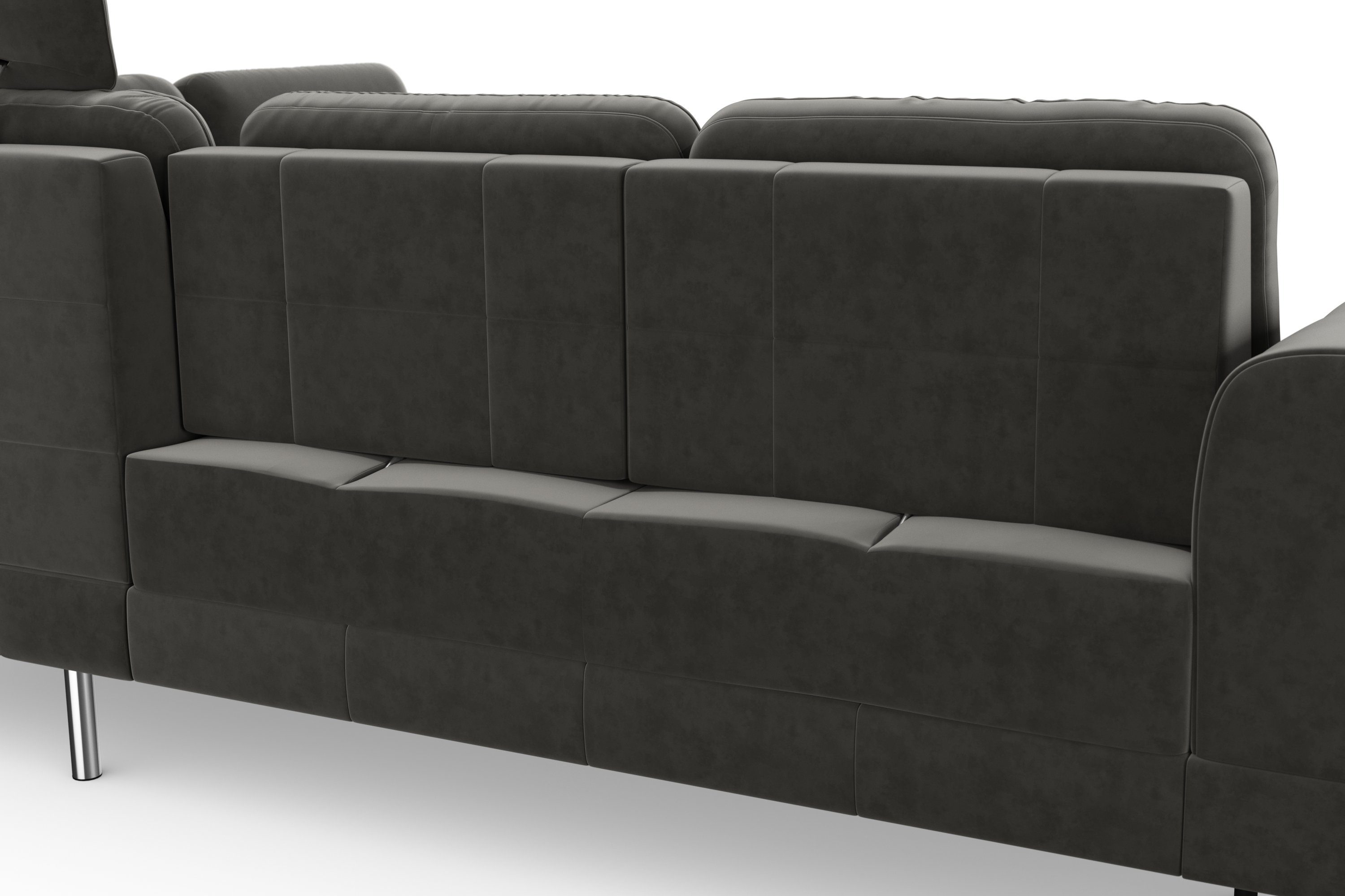 sit&more Hoekbank Bendigo L-vorm inclusief zitdiepteverstelling, bodemvrijheid 15 cm, in 2 pootkleuren