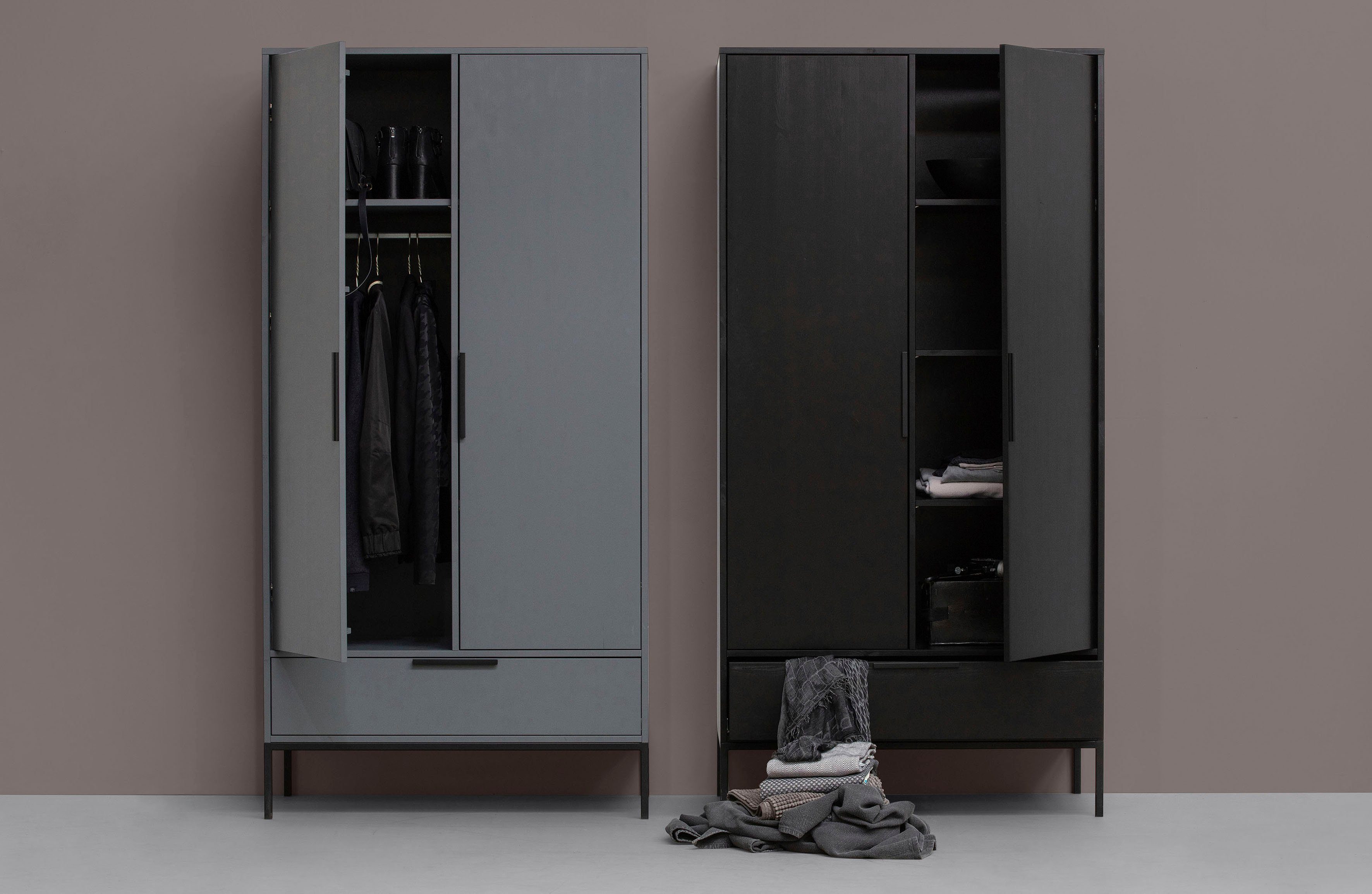 WOOOD Kledingkast Adam Multifunctionele kast met lade