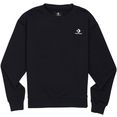converse sweatshirt womens embroidered star chevron pullover hoodie bb zwart