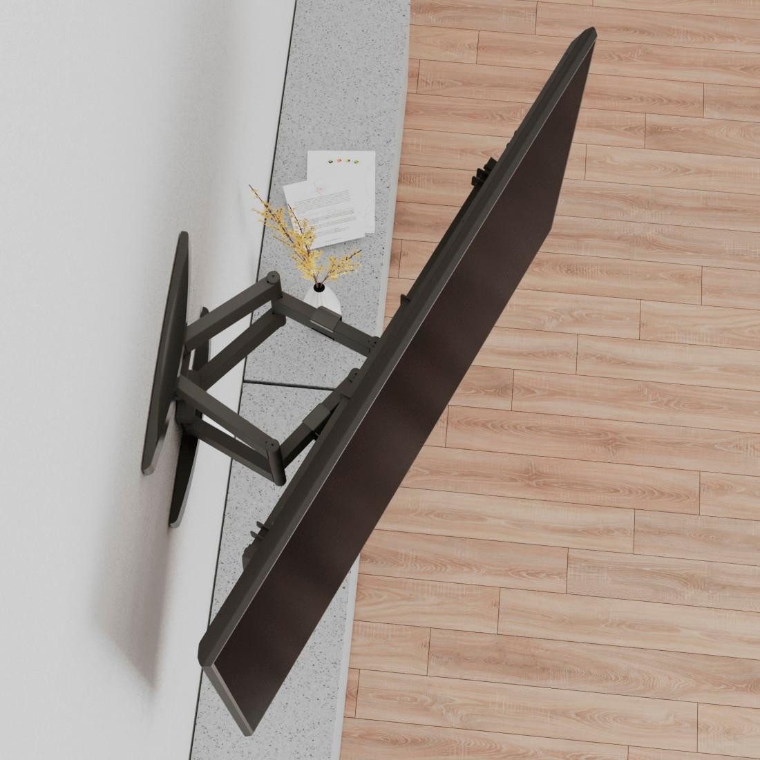 Hama Tv-wandhouder Draaibaar, volledig beweeglijk, 94-304,8cm(37"-120"), 43", 50", 55", 65", 75"