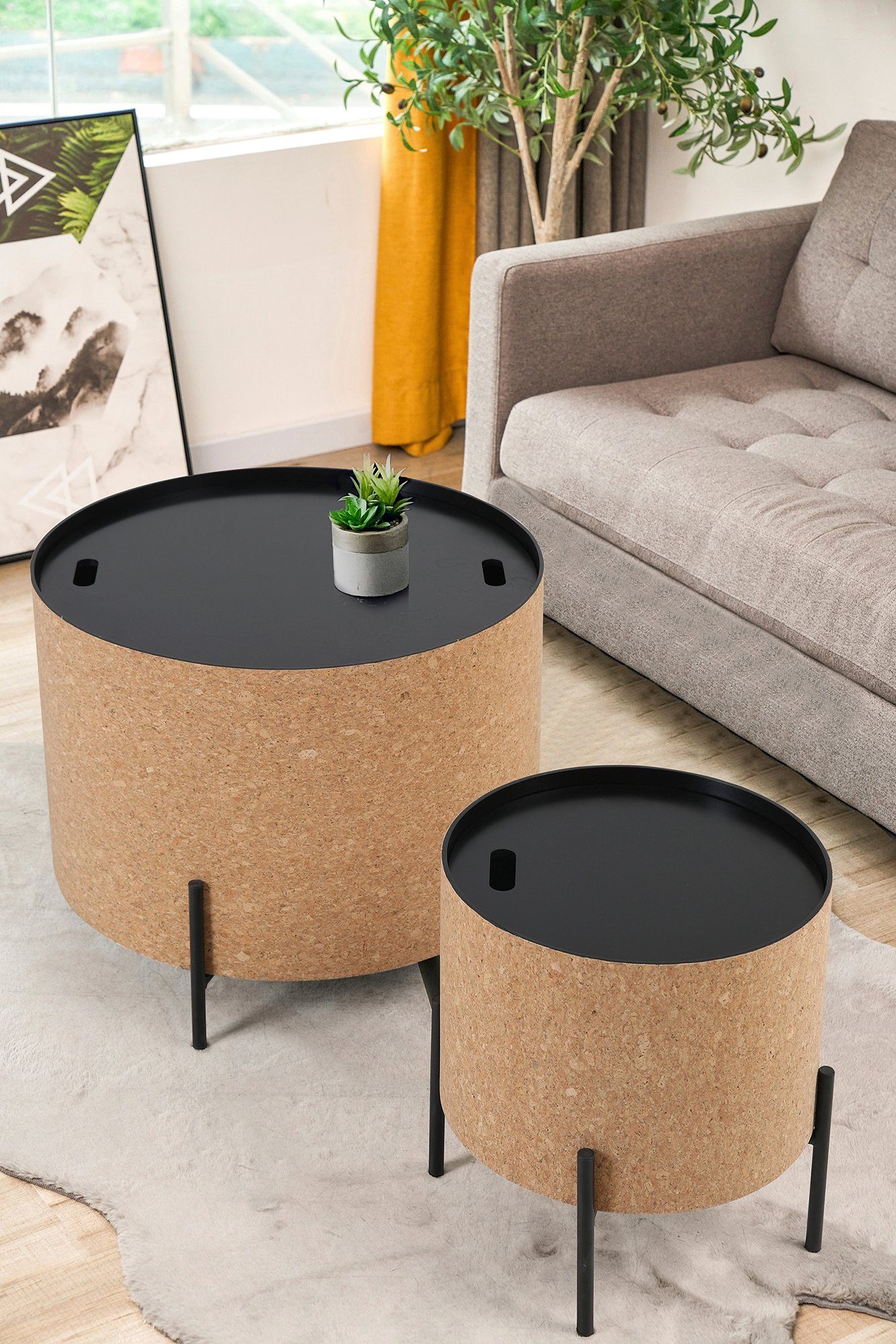 Home affaire Salontafel met bergruimte binnenin (set, 2 stuks)