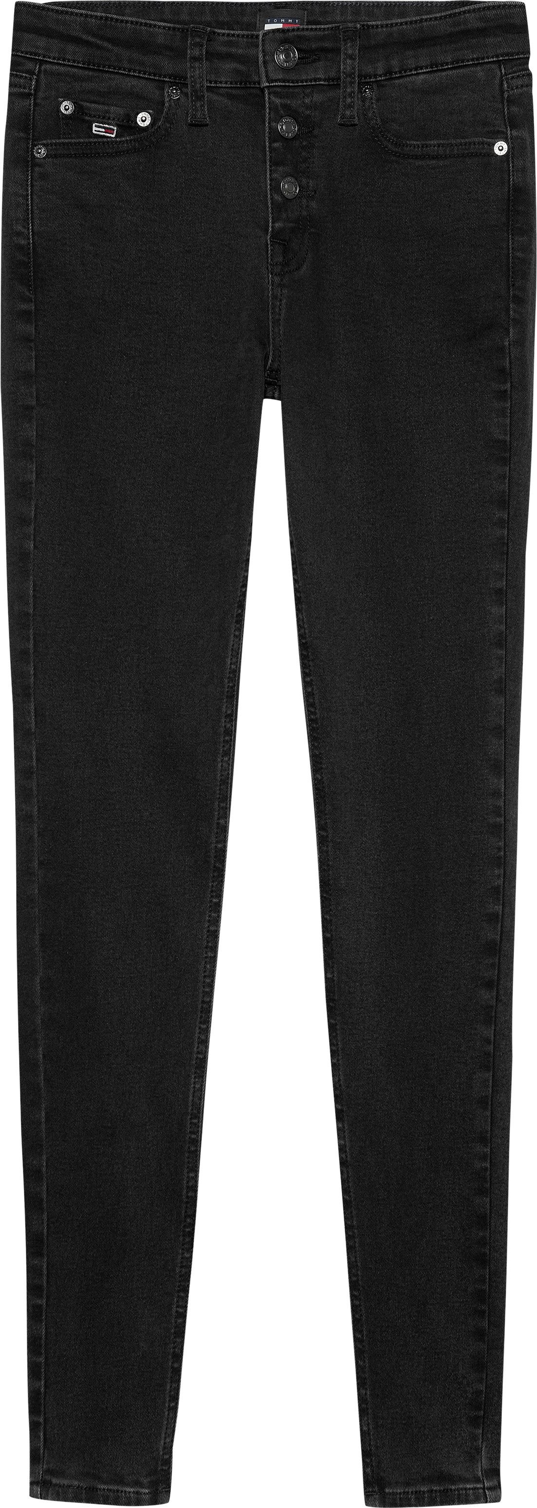TOMMY JEANS Skinny fit jeans NORA MD SKN BF CG4282 met logo-badge en borduurwerk