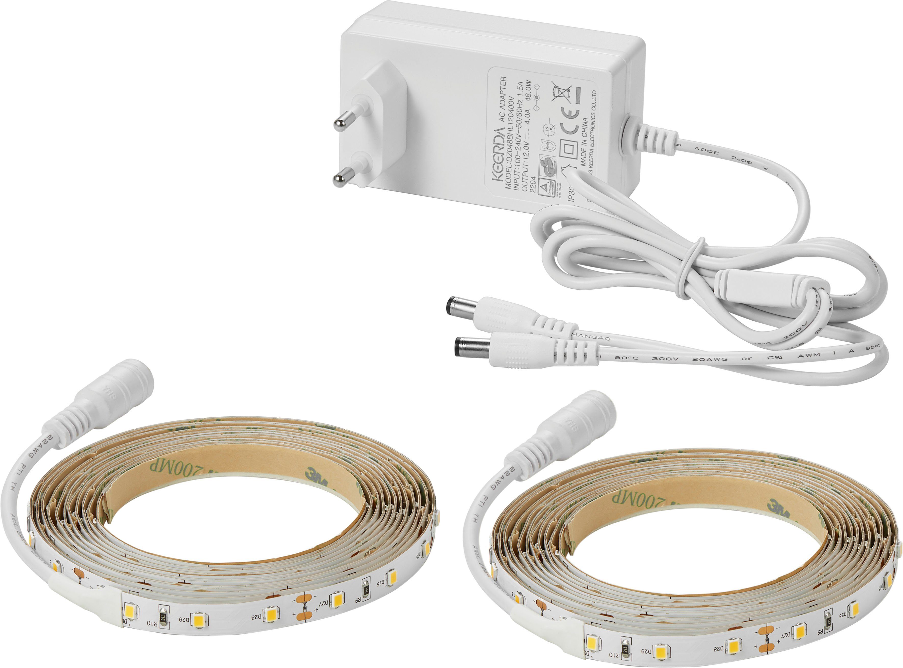 Nordlux Led-strip Ledstrip Eenvoudig aan te brengen - plakband op stroken, herbruikbaar (1 stuk)