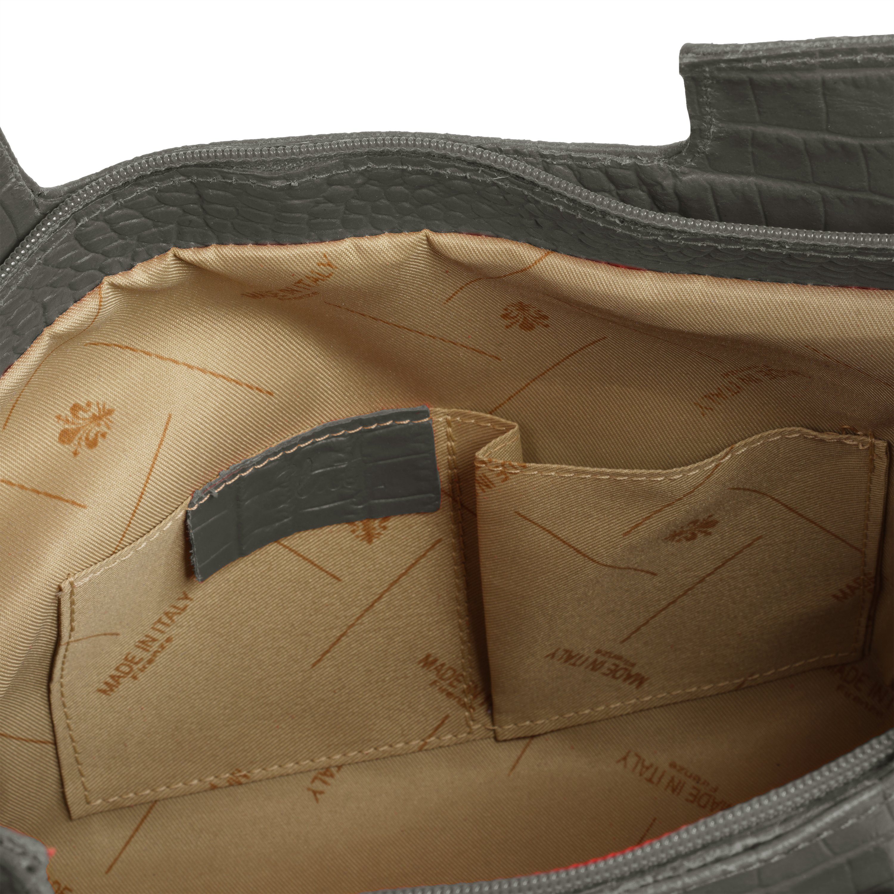 Cluty Tas echt leer, made in italy