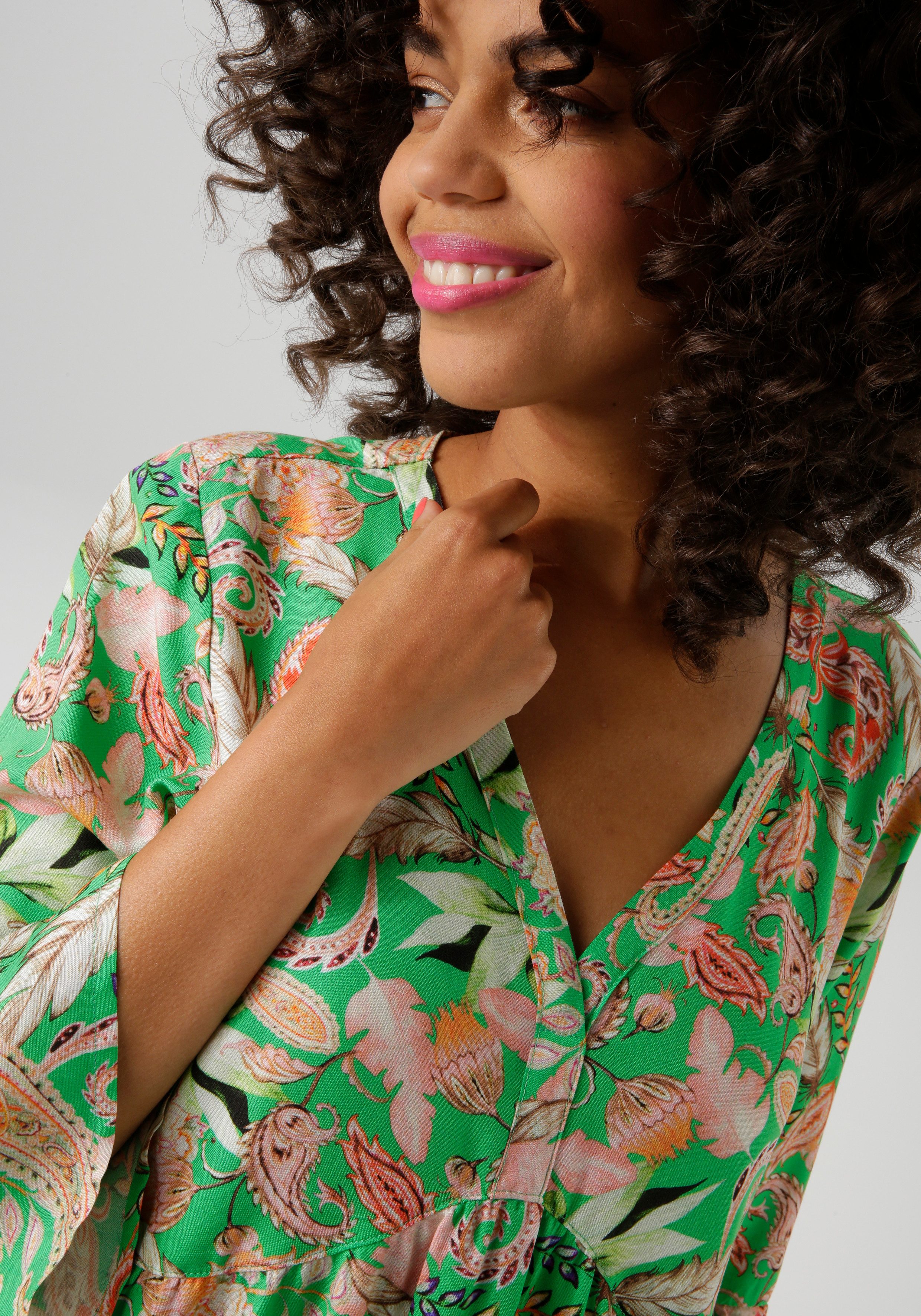 Aniston CASUAL Tuniekjurk met fantasierijke kleurharmonieuze print nieuwe collectie