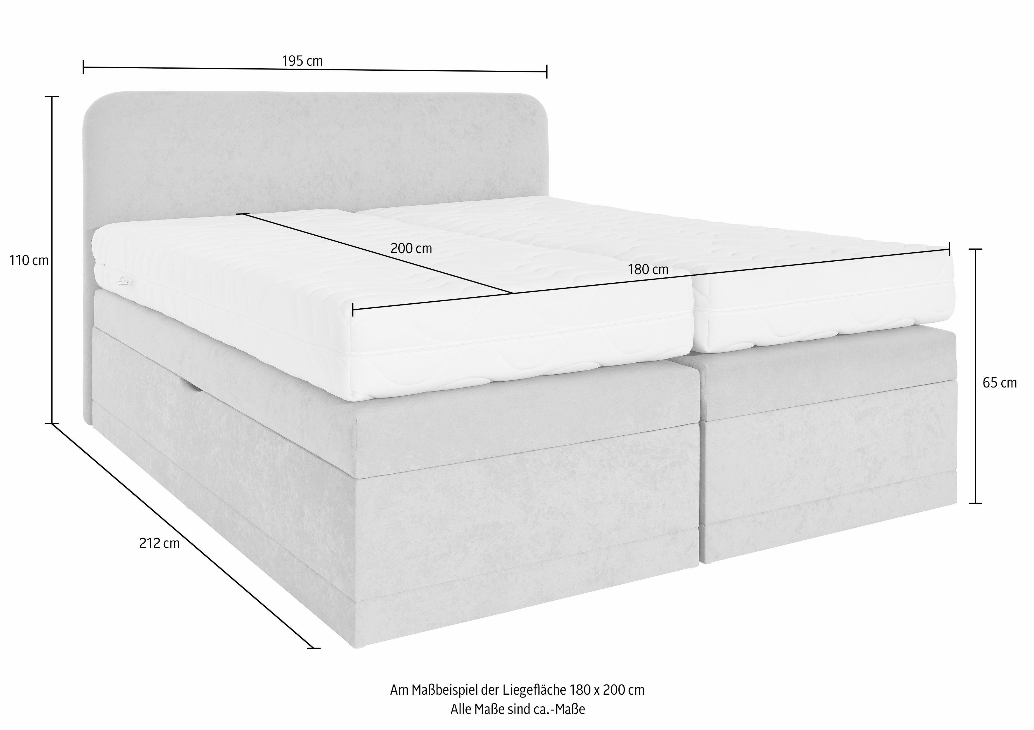 Westfalia Polsterbetten Boxspring naar keuze met bedkist