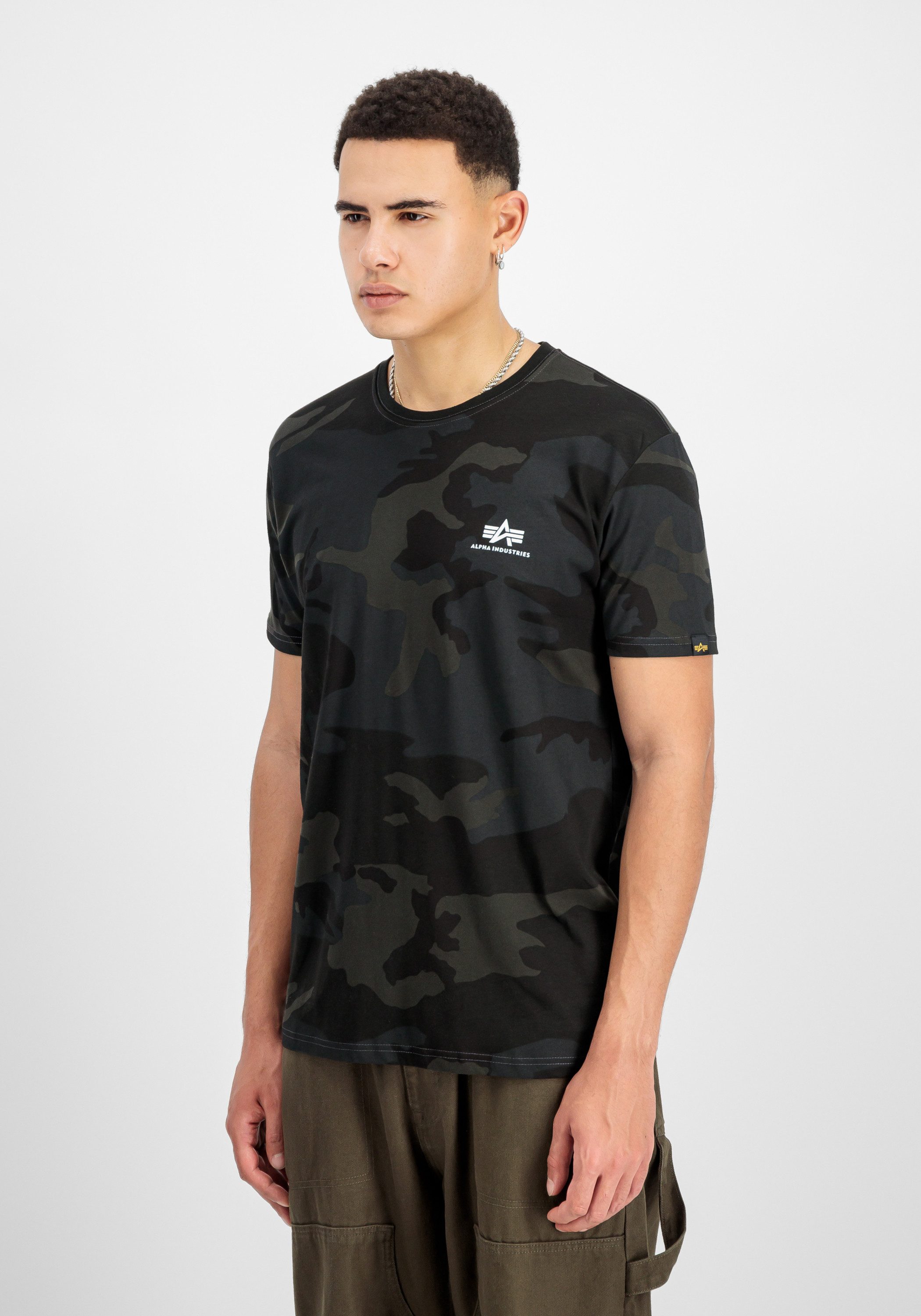 Alpha Industries T-shirt Backprint T-Shirt Camo