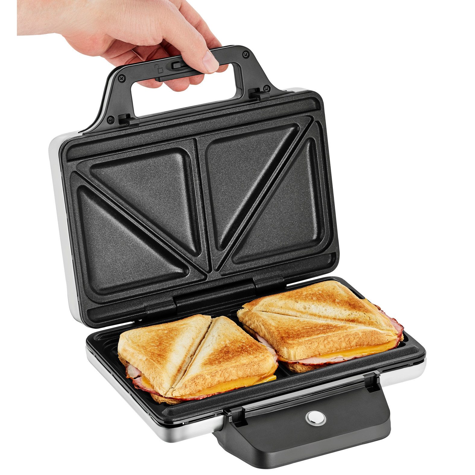 WMF Sandwichmaker LONO, in hoogte verstelbare platen, temperatuurlampje