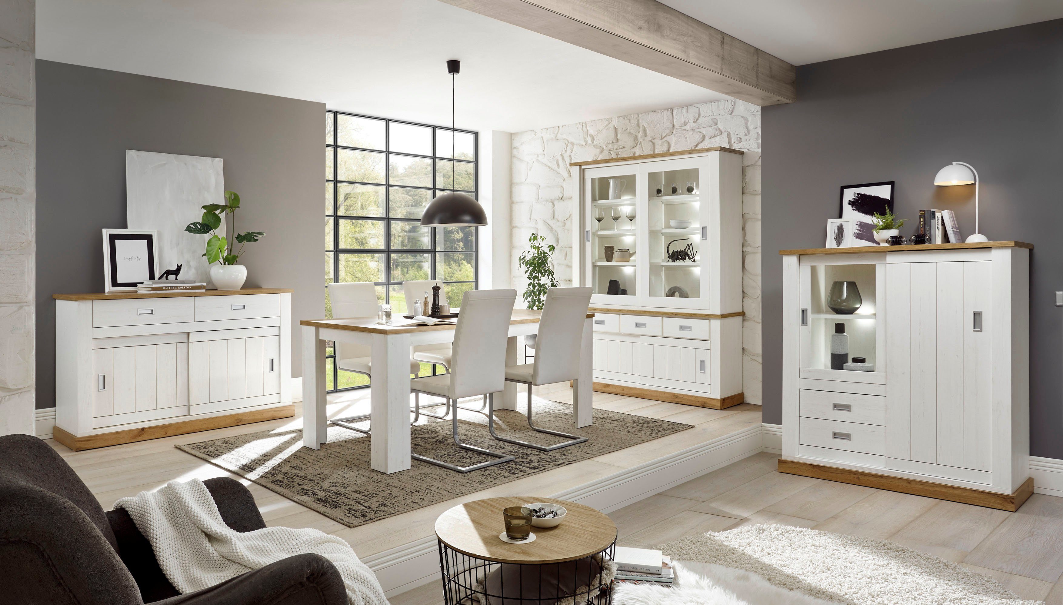 Home affaire Highboard Orlando Hoogte ca. 140 cm