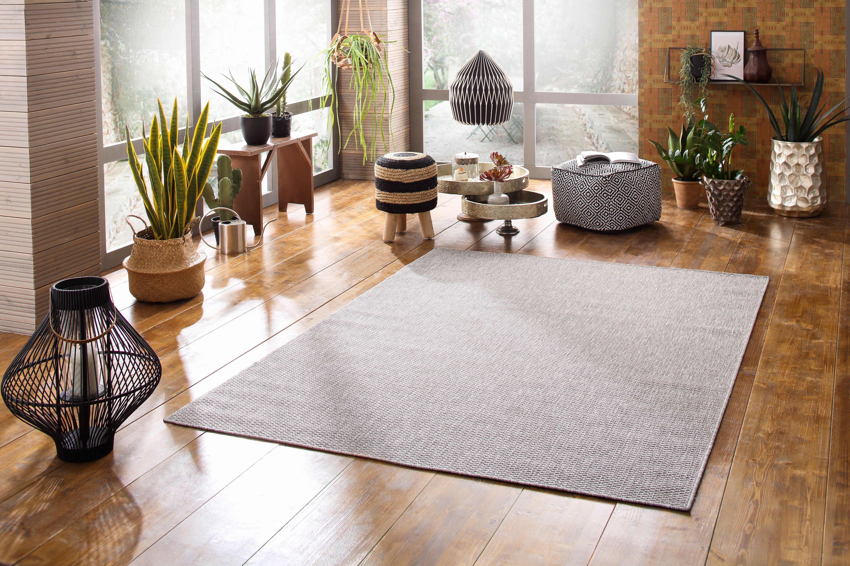 Bruno Banani Vloerkleed Venezia Geschikt voor binnen en buiten, sisal-look, weerbestendig & uv-bestendig