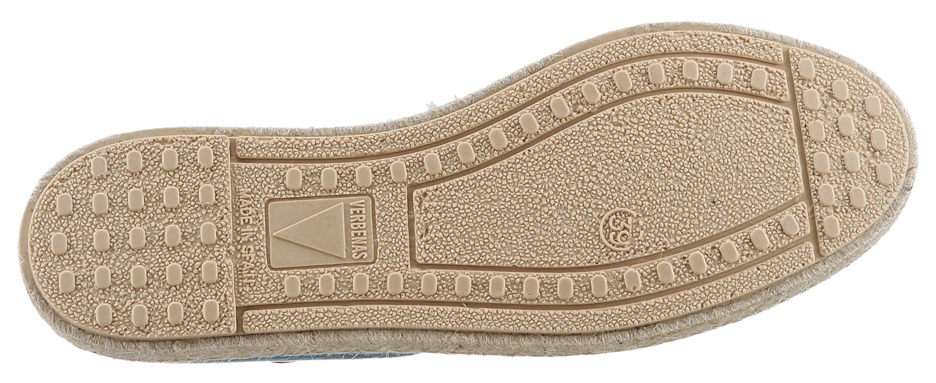 VERBENAS Espadrilles CARMEN NUCLEO METAL , slipper, zomerschoen, strandschoen in metallic look