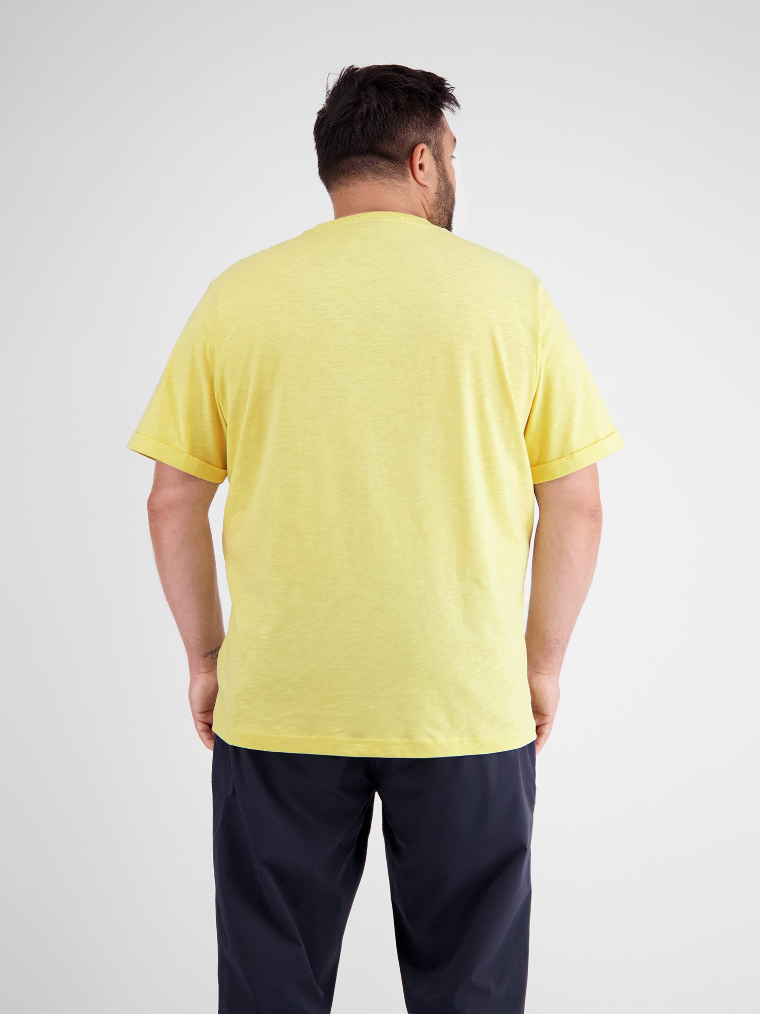 Lerros T-shirt LERROS T-shirt met borstprint in grote maten