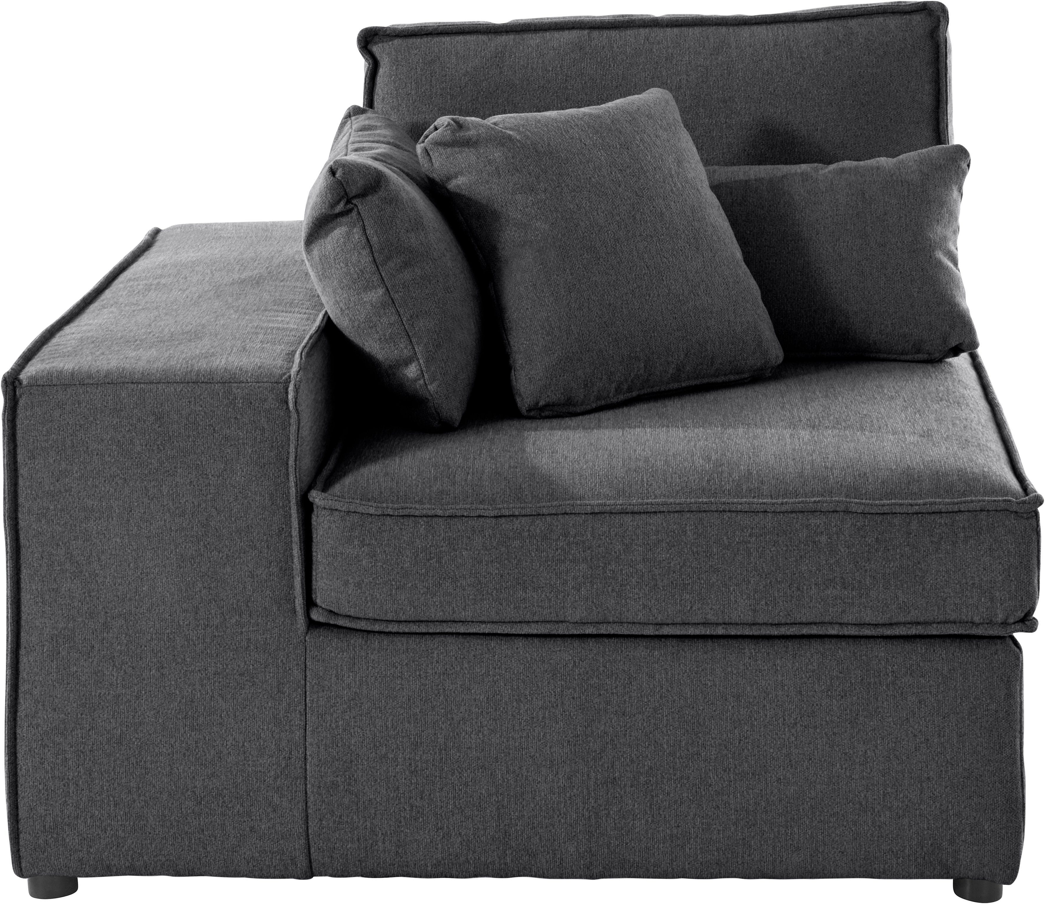 RAUM.ID Sofaelement Florid als deel van een modulaire bank, stevig zitcomfort, ook in cord zwart, modulaire banken, 100 cm