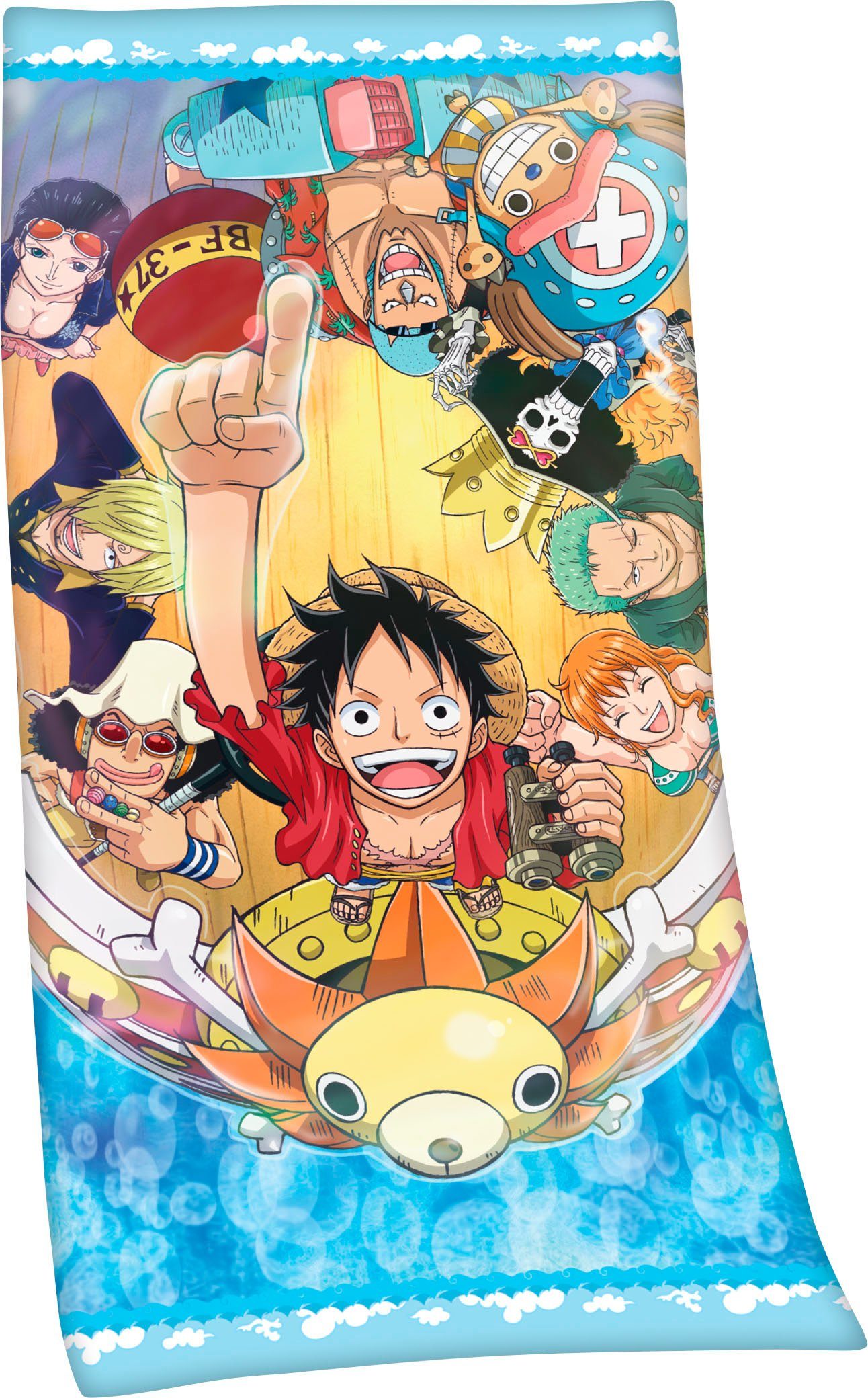 OnePiece Badlaken One Piece gedrukt in hoge kleur (1 stuk)