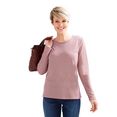 classic basics shirt met ronde hals roze