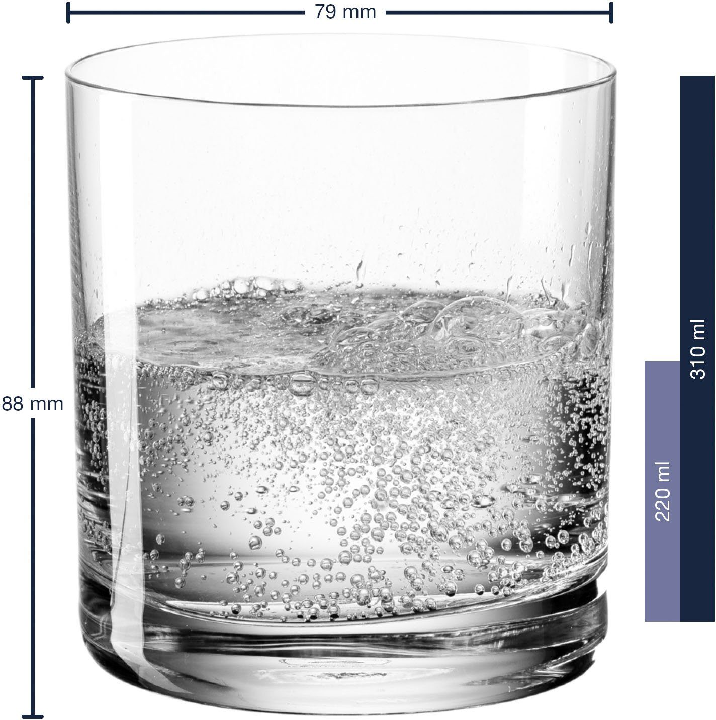 LEONARDO Glazenset EASY+ 310 ml(set, 6-delig)