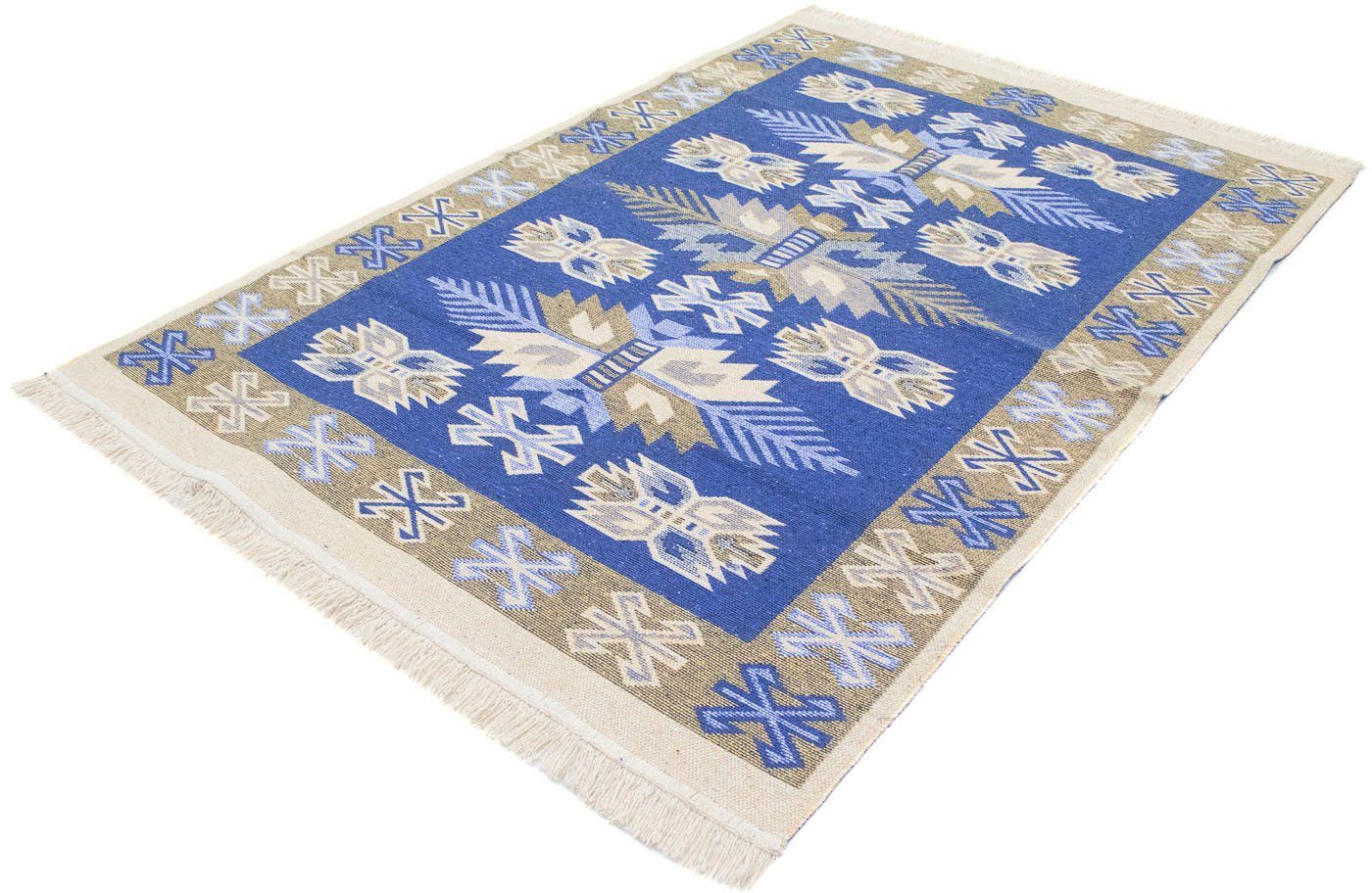 morgenland Wollen kleed Kelim tapijt - Trendy "Gizeh" loper