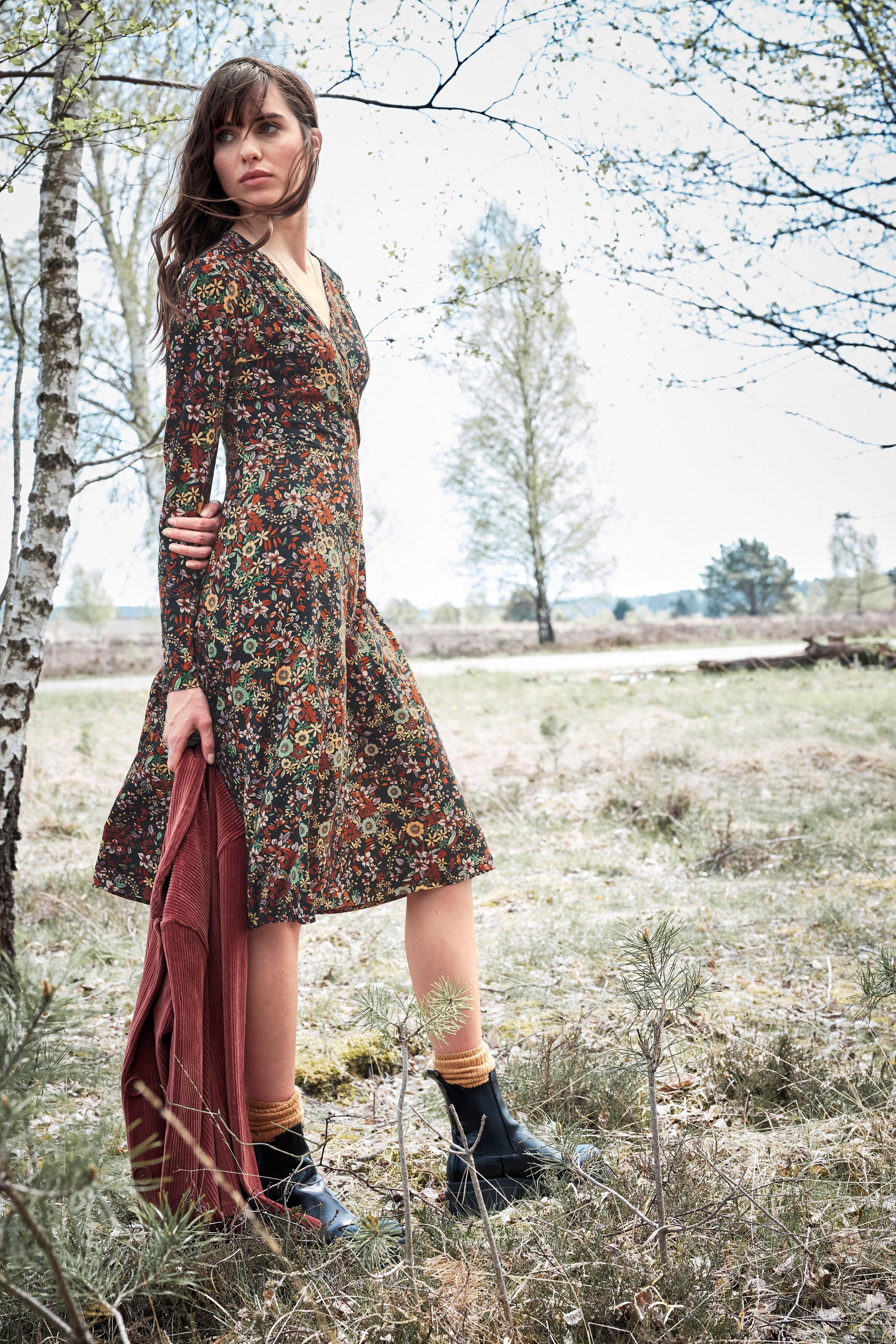 Aniston CASUAL Jerseyjurk in wikkel-look
