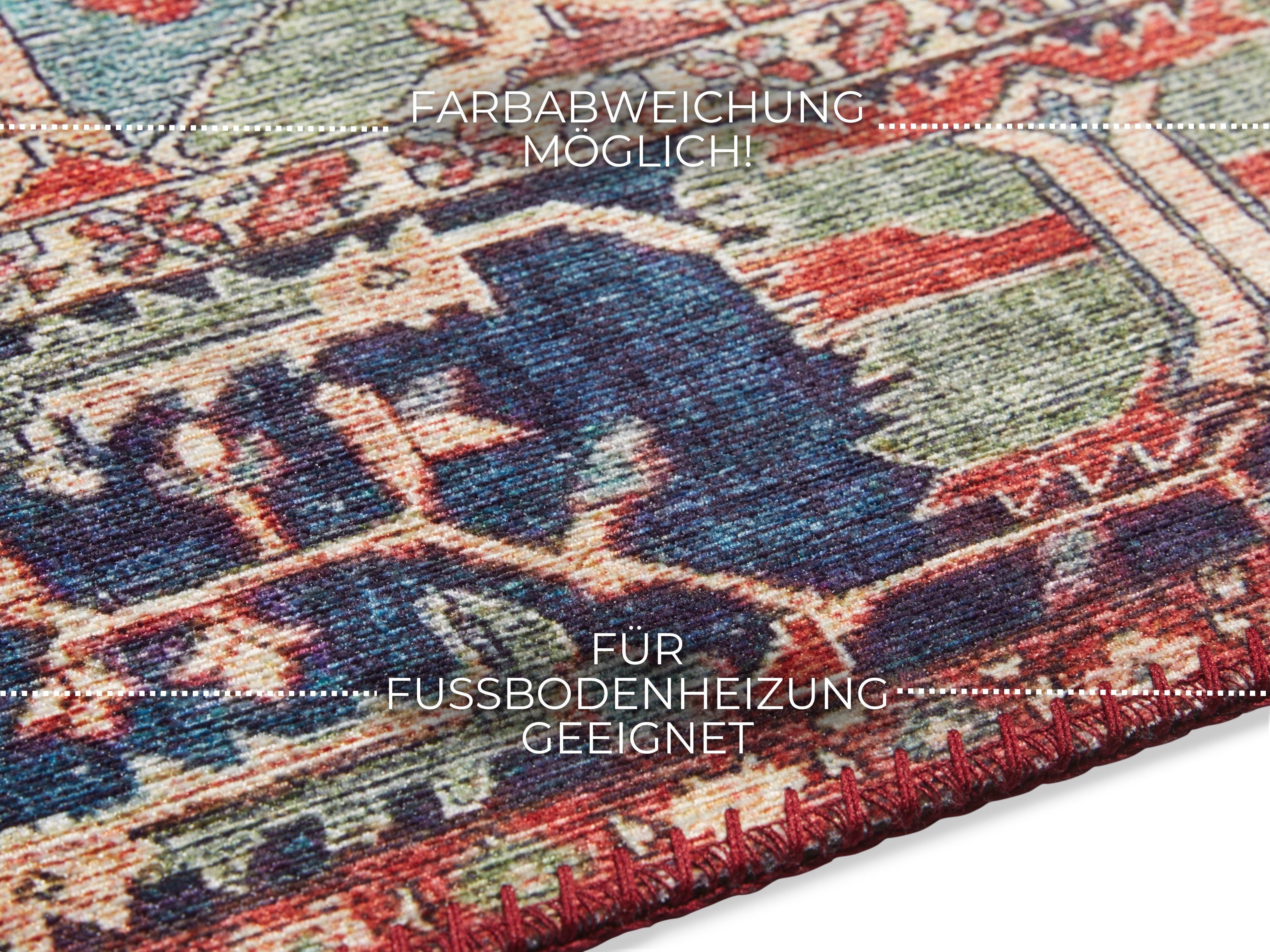 ELLE DECORATION Vloerkleed Hamadan Oosters, loper, kortpolig, woonkamer, slaapkamer, eetkamer