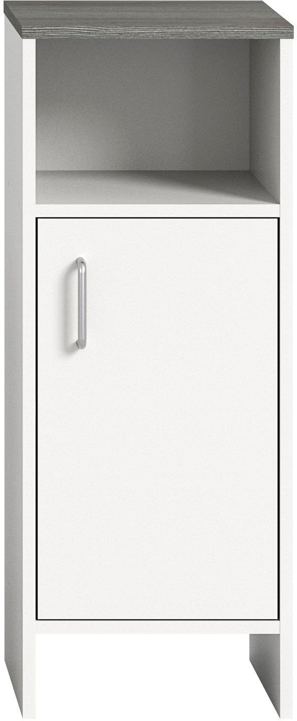 welltime onderkast lier badkamermeubel, 1 deur, links of rechts te monteren, breedte 32 cm (1 stuk) wit