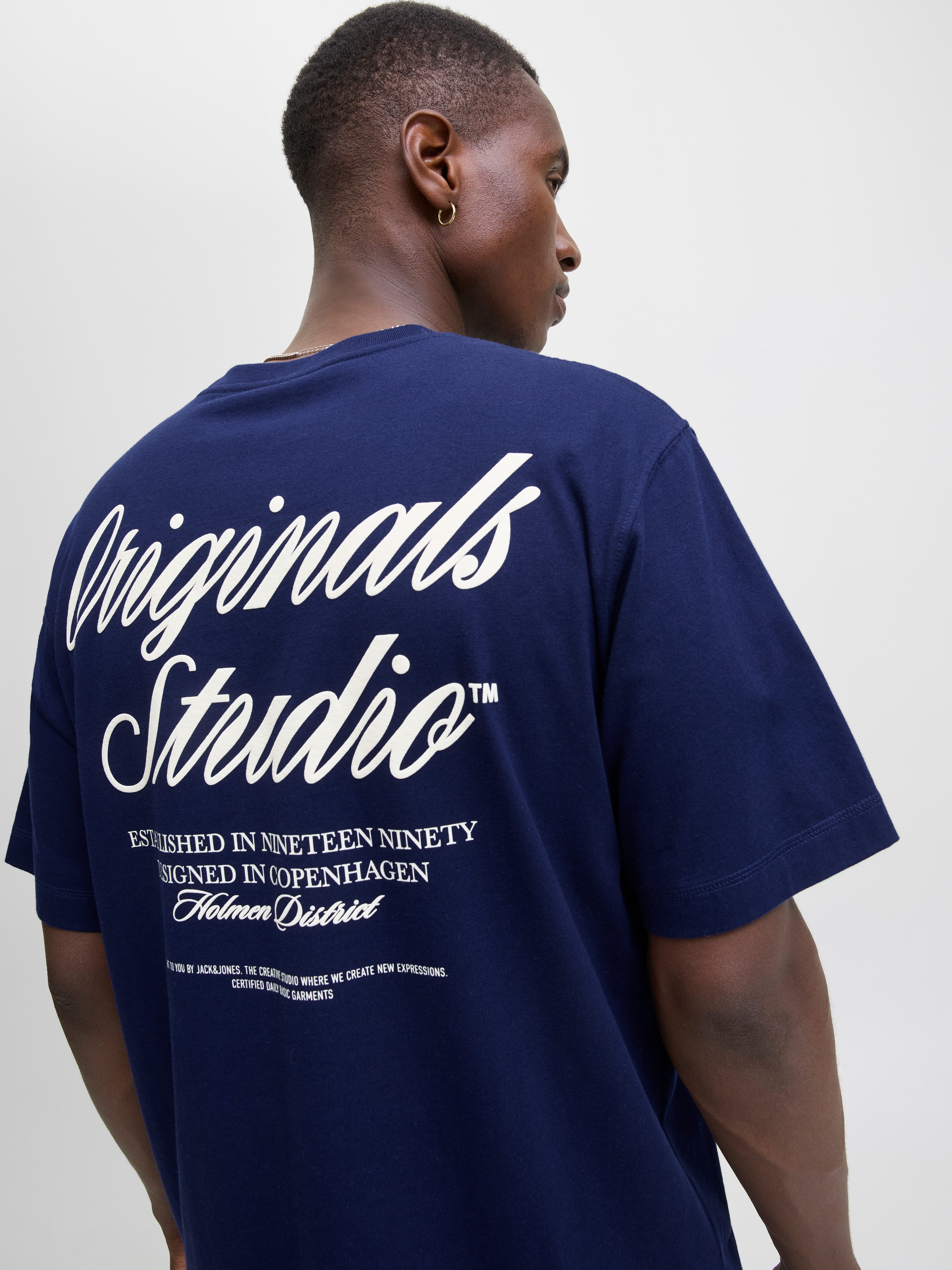 Jack & Jones Shirt met korte mouwen JORNORREBRO TYPO TEE SS CREW NECK NOOS