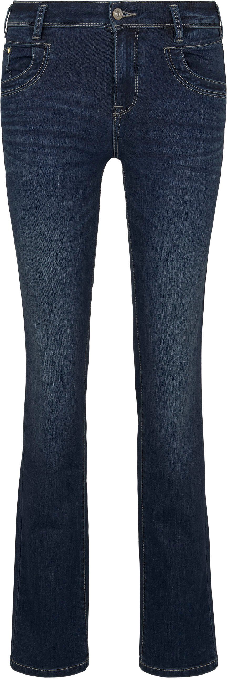 Tom Tailor Rechte jeans Alexa straight met contrasterende stiksels
