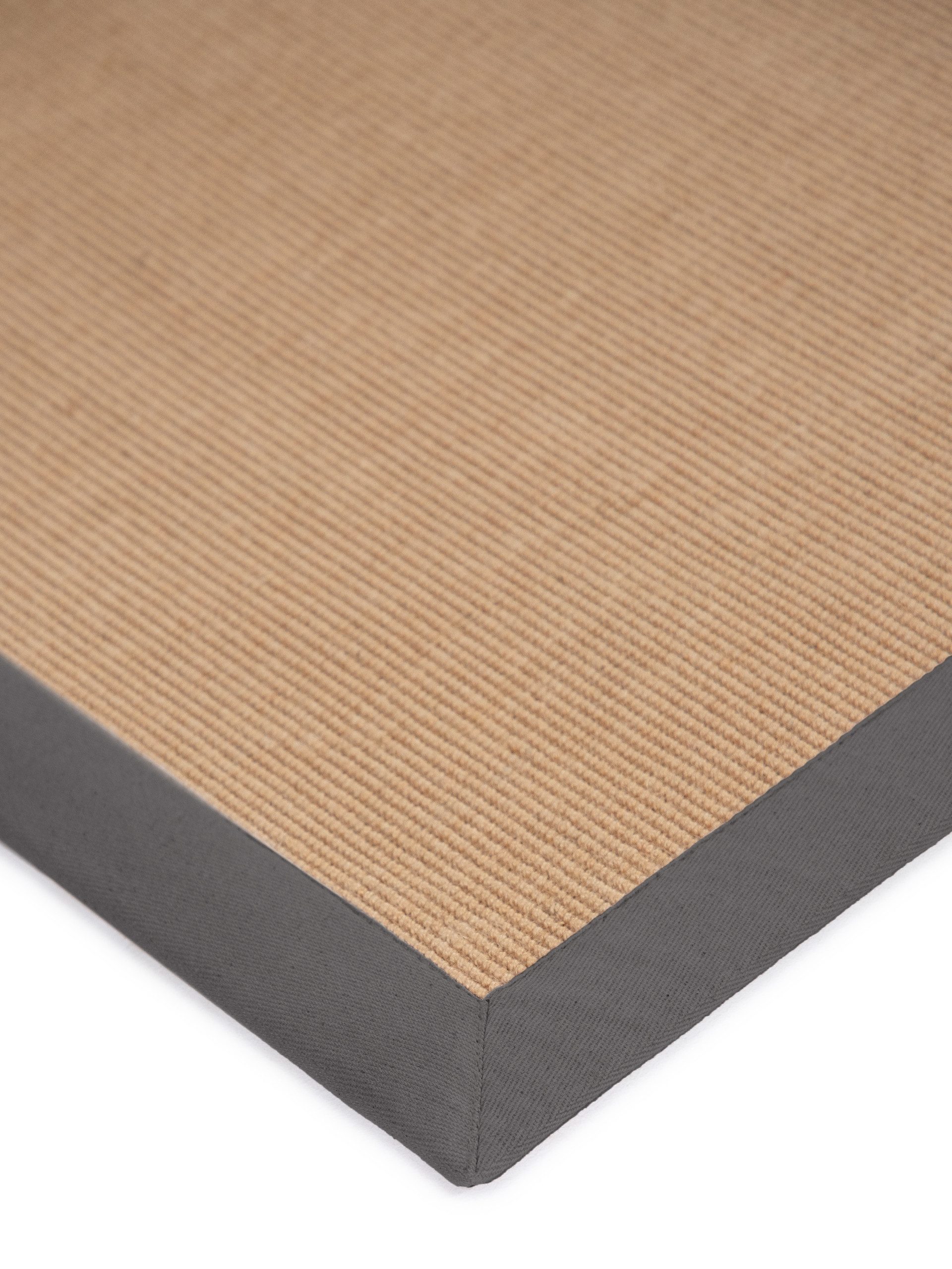 carpetfine Loper Sisal met gekleurd randdessin, antislip achterzijde