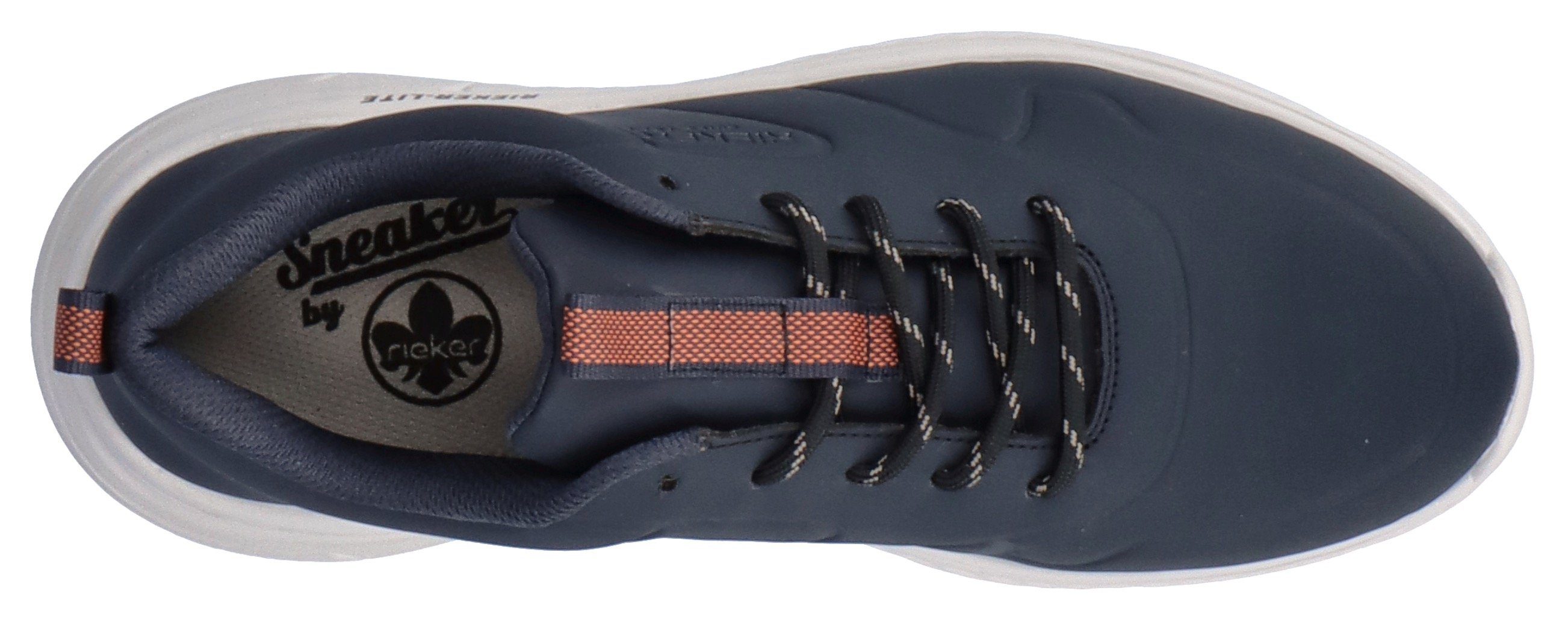 Rieker Sneakers met extra zachte bovenzool, vrijetijdsschoen, lage schoen, veterschoen