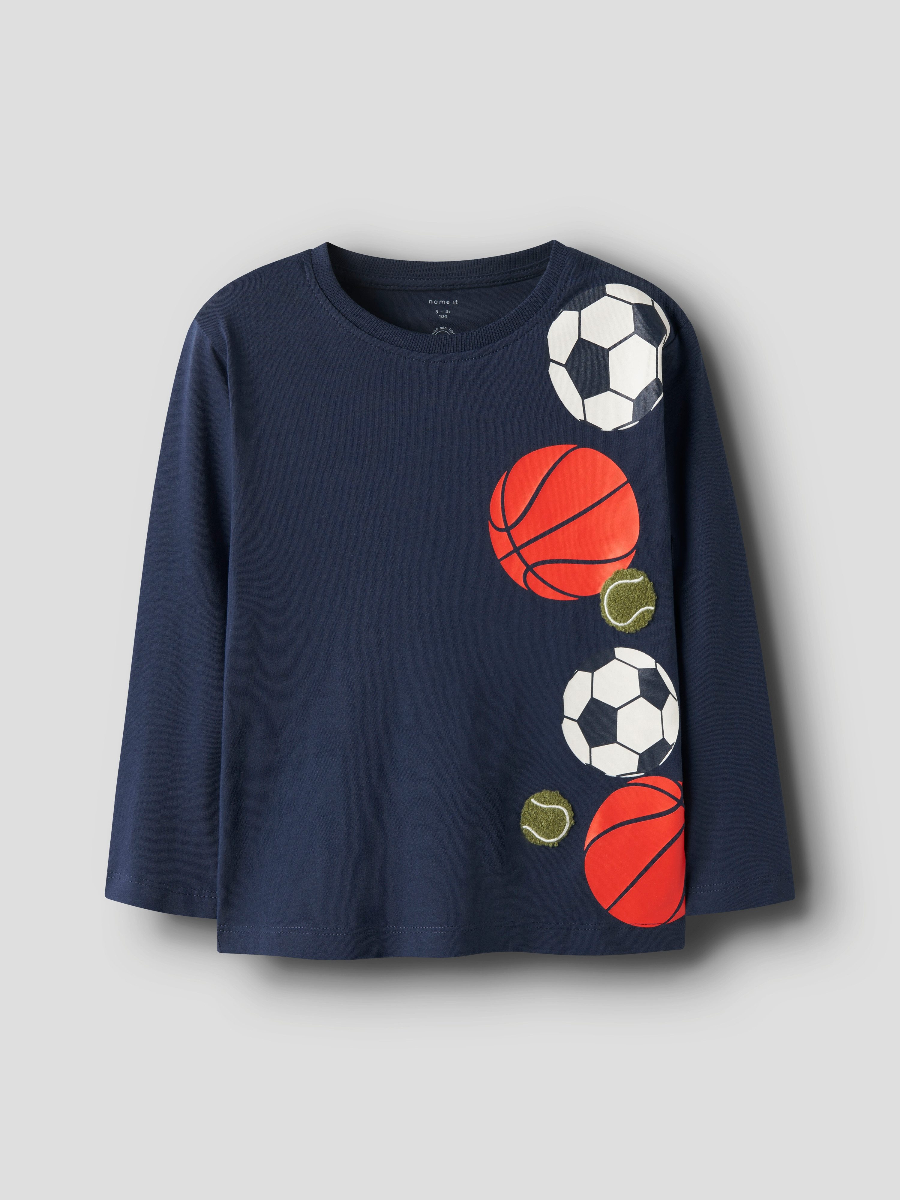 Name It T-shirt NMMKINGSTON 2P LS NREG TOP PB (set, 2-delig)