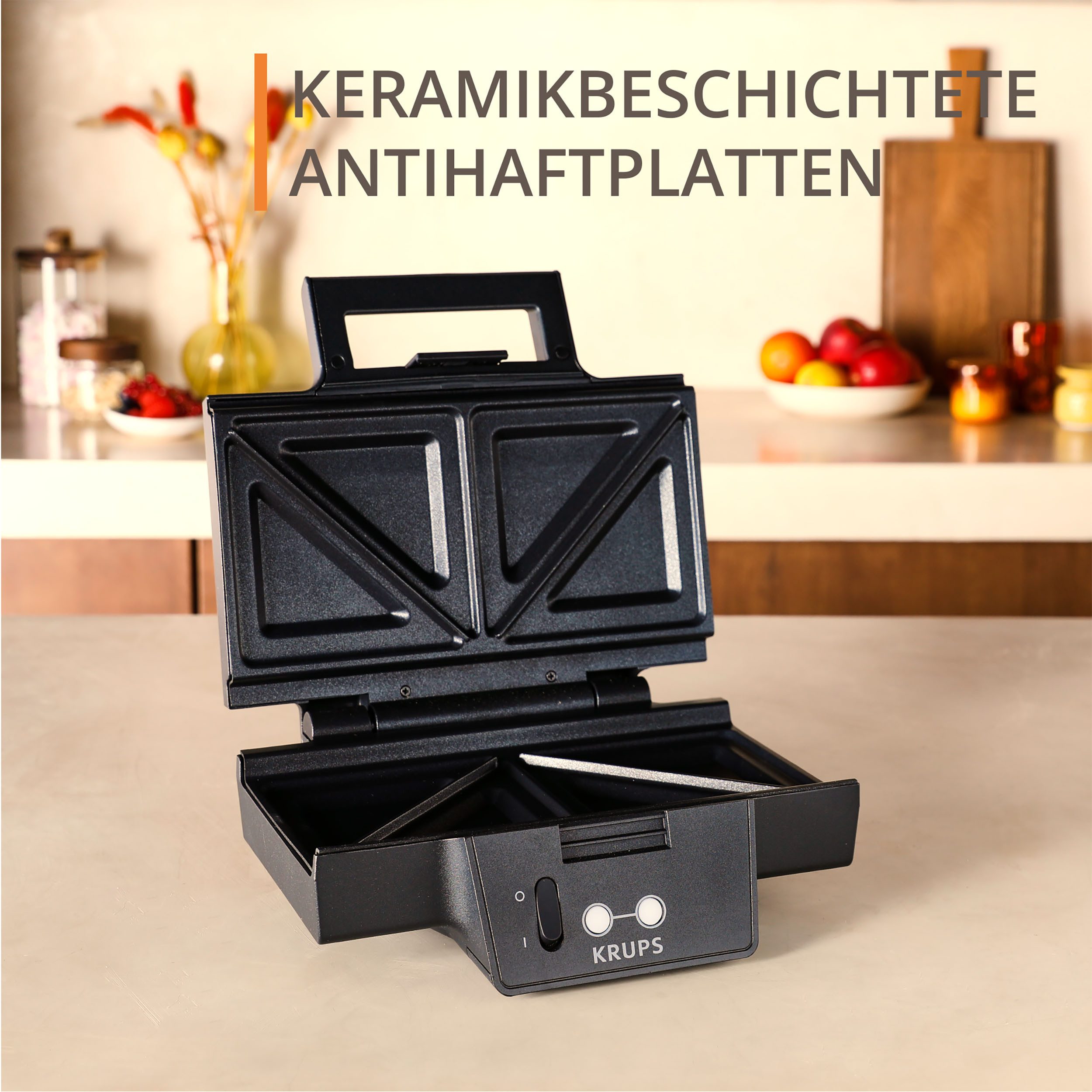 Krups Sandwichmaker FDK461 Iconic Dreiecksform