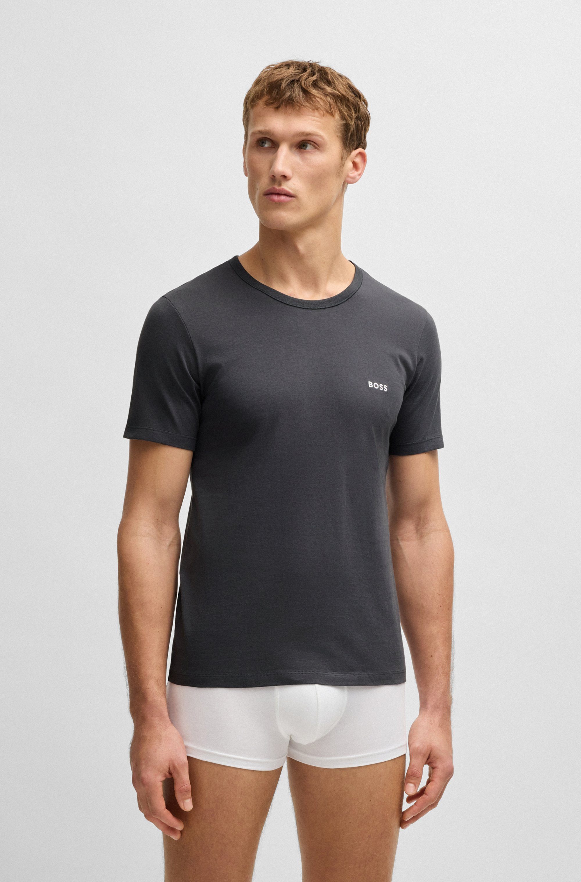 BOSS T-shirt TShirtRN 3P Classic (3-delig)