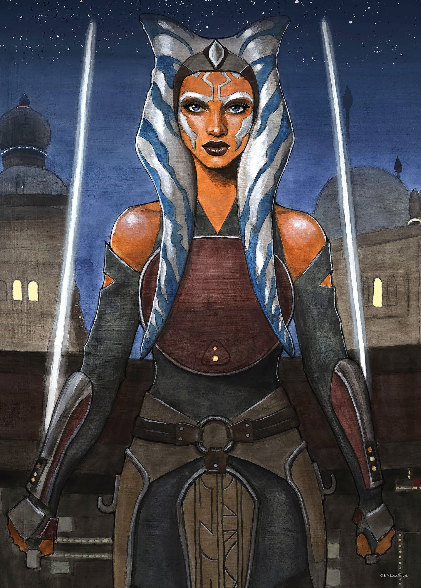 Komar Artprint Star Wars Ahsoka 40 x 60 cm (breedte x hoogte) - kinderkamer, decoratie (1 stuk)