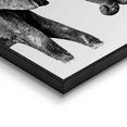 reinders! artprint liefde olifant - modern - minimalistisch - trendy (3 stuks) zwart