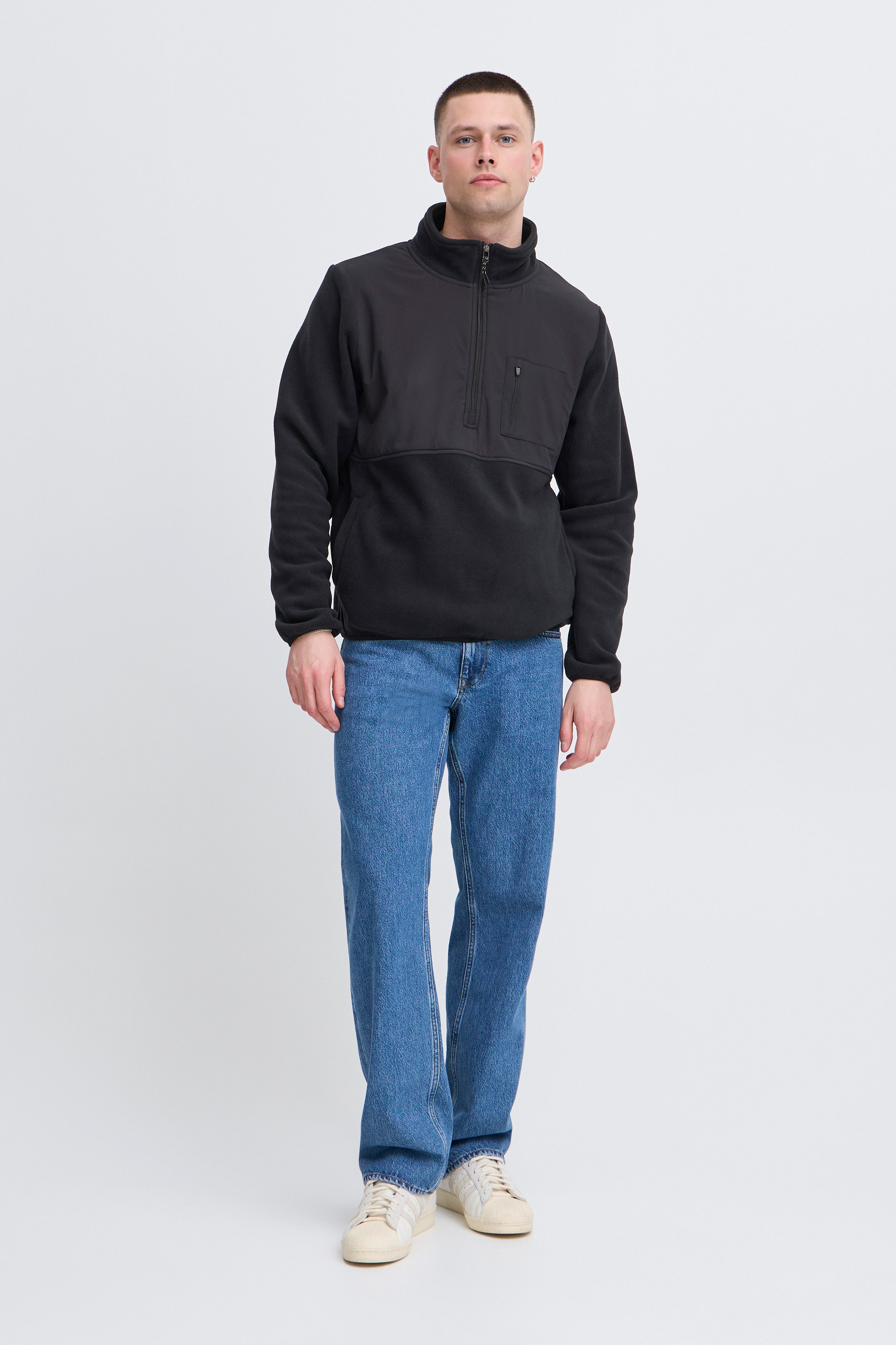 Blend Fleecetrui BHMARIO Sweatshirt halfzipp