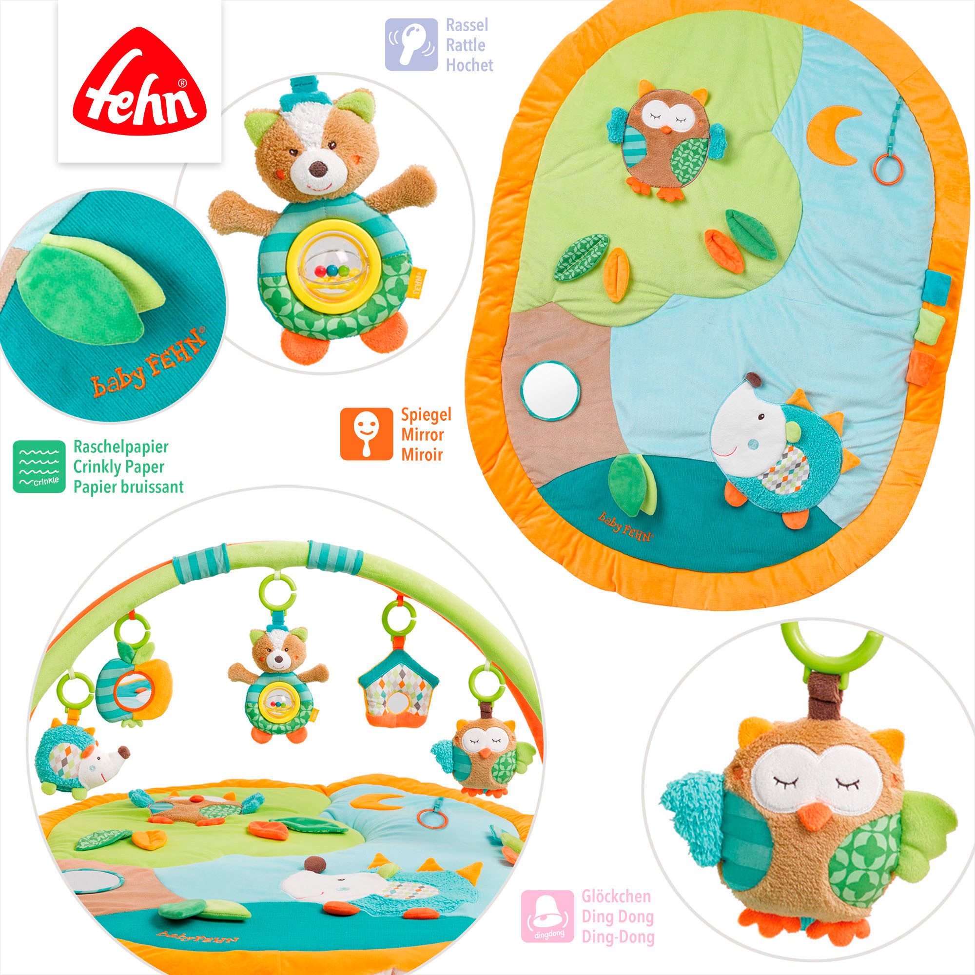 Fehn Speelboog Sleeping Forest, 3-D-activiteitdeken
